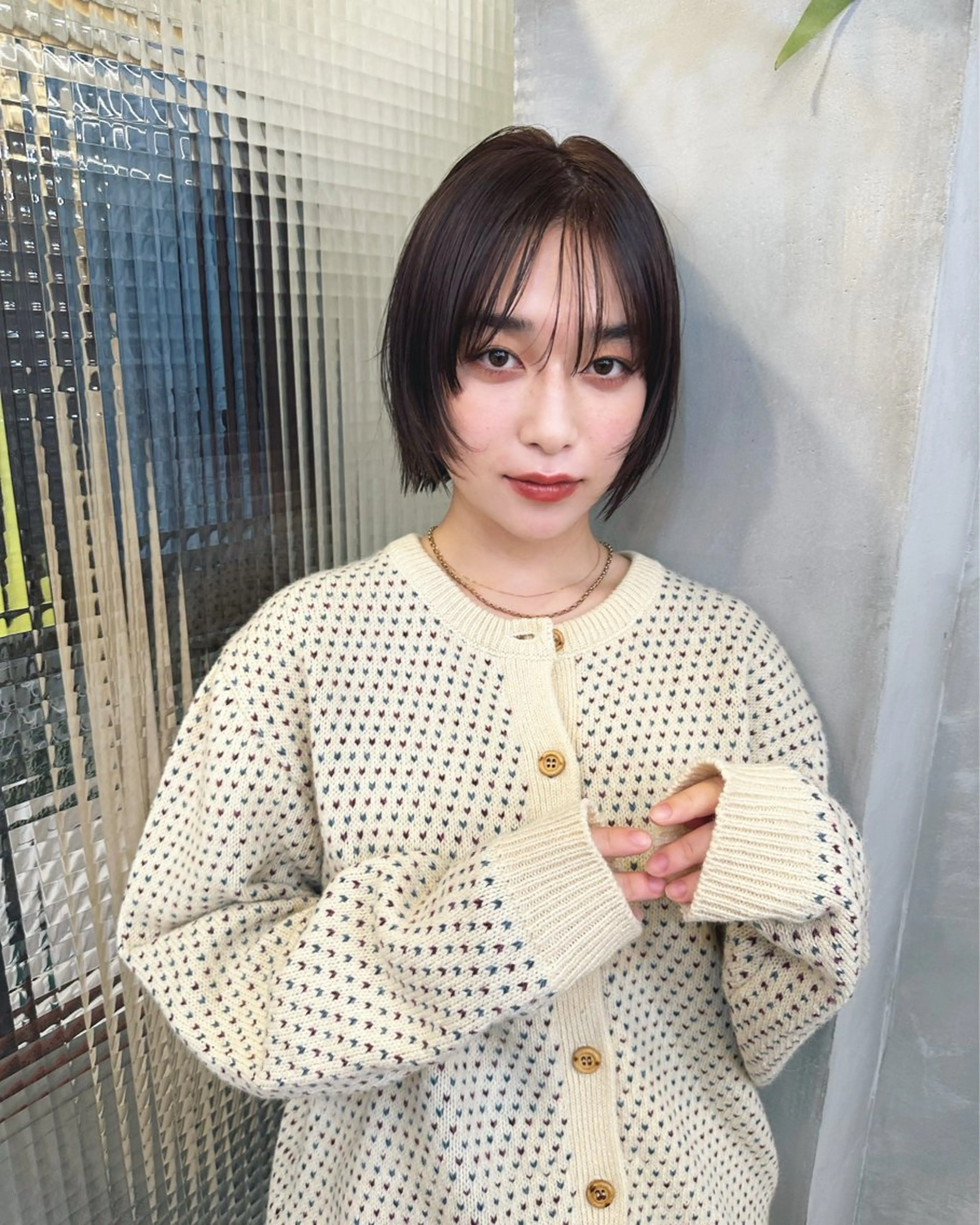 ミディアム モモセ ユメトのヘアスタイル