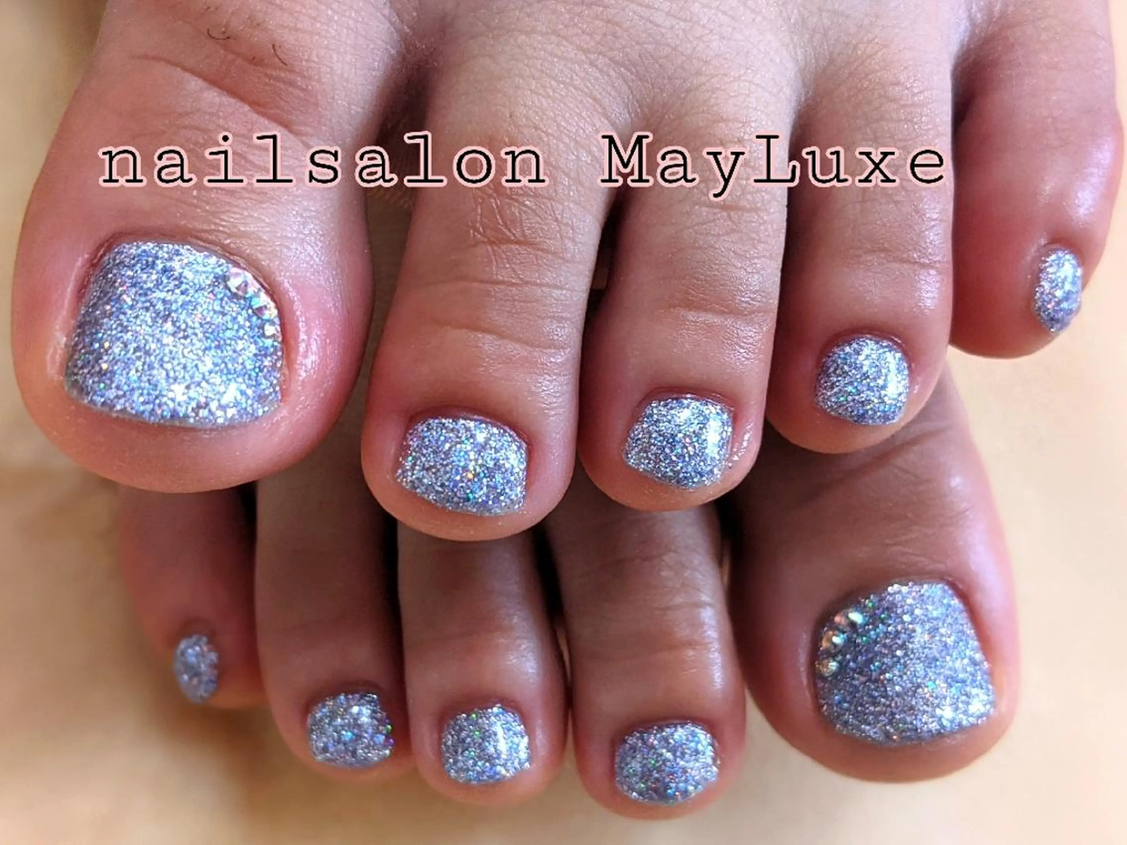 【オフ無し】👣フットネイル👣✨カラグラ、保湿ケア💅の写真