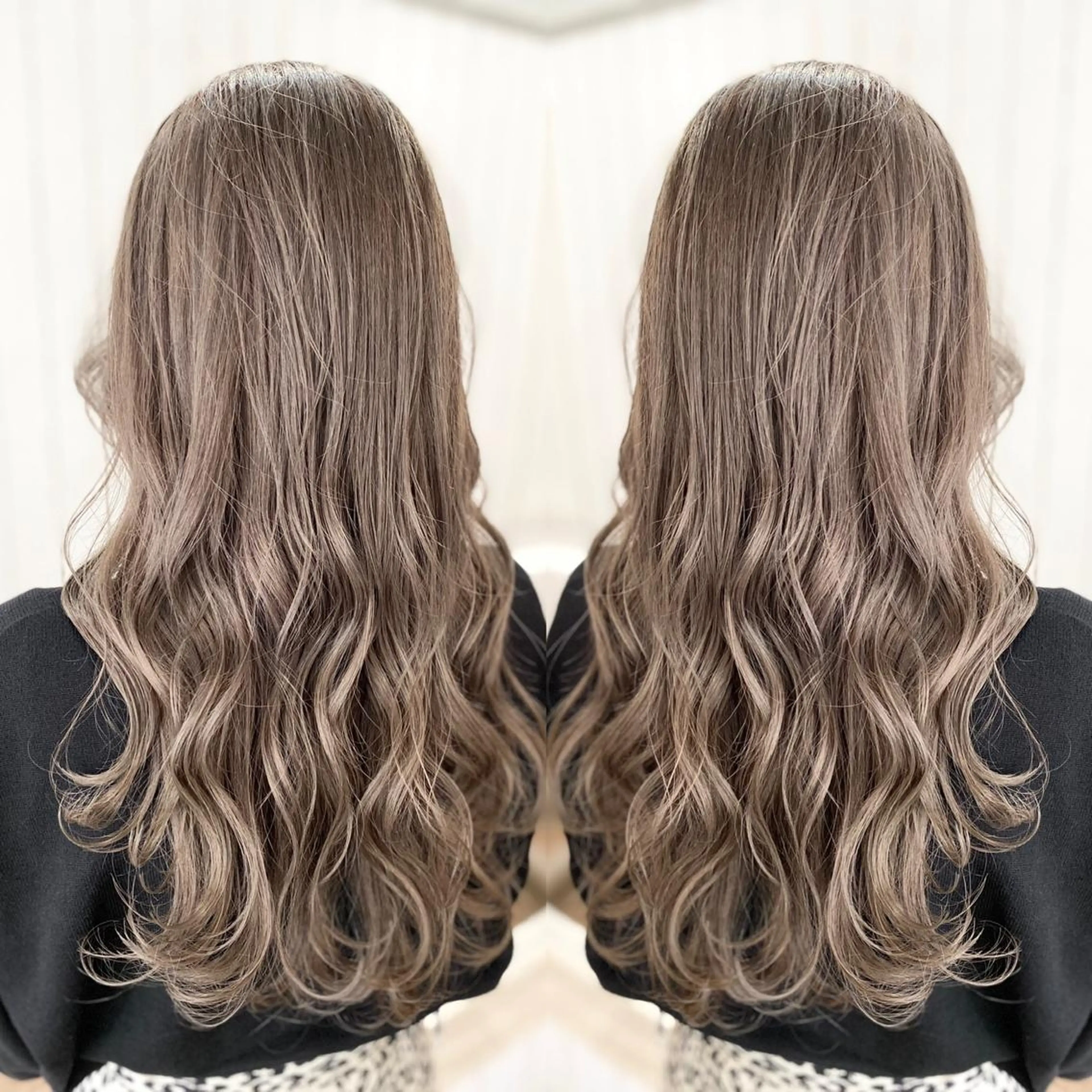 セミロング カラー パーマ ヘアアレンジ アッシュ バレイヤージュ ベージュカラー ブリーチ 透明感カラー カット ヘアカラー トリートメント RecheRche【池袋】所属・👑指名率No.1 👑坂口飛翔のヘアスタイル