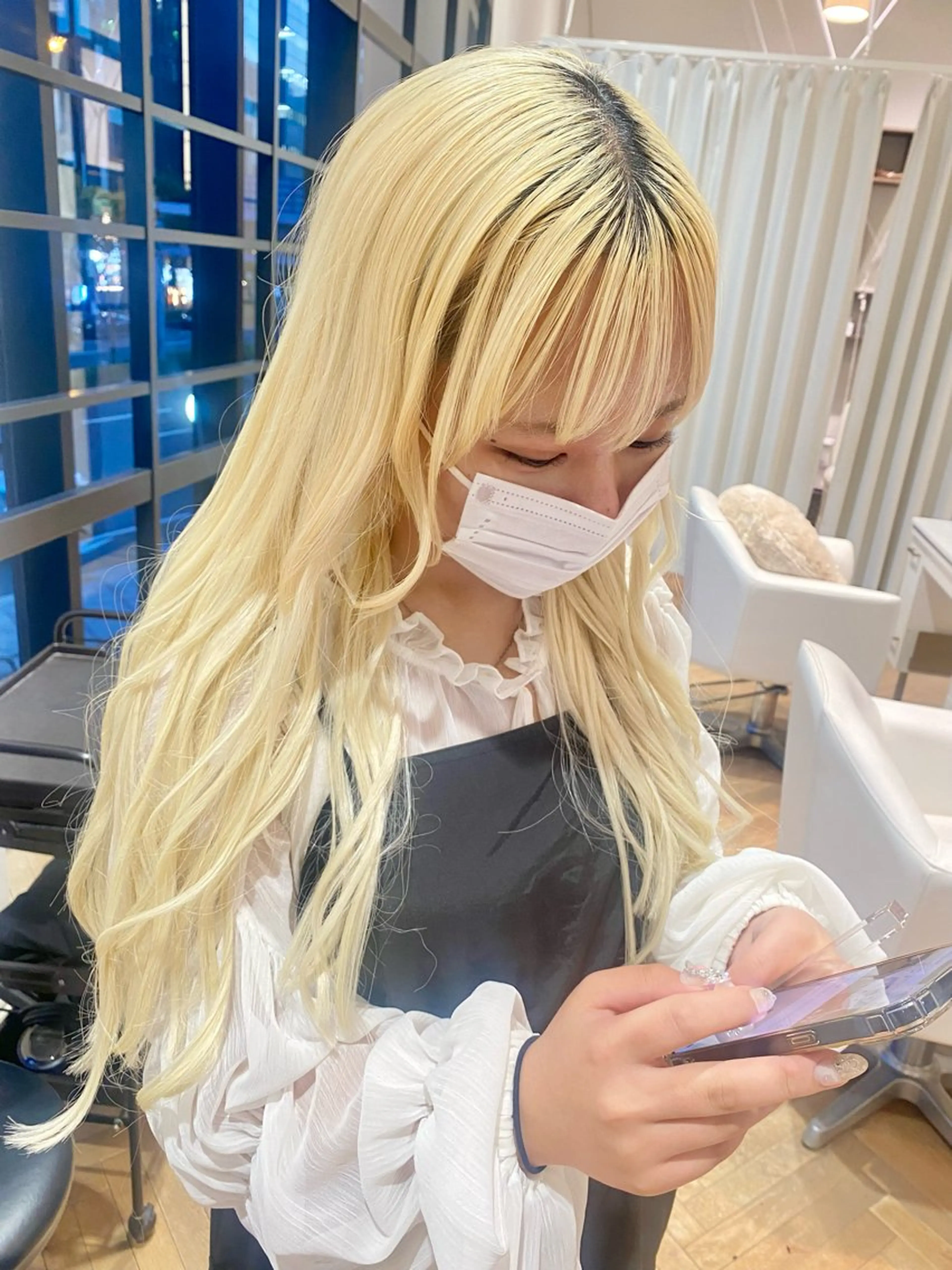 ロング エクステ ロング 増井 彩乃のヘアスタイル