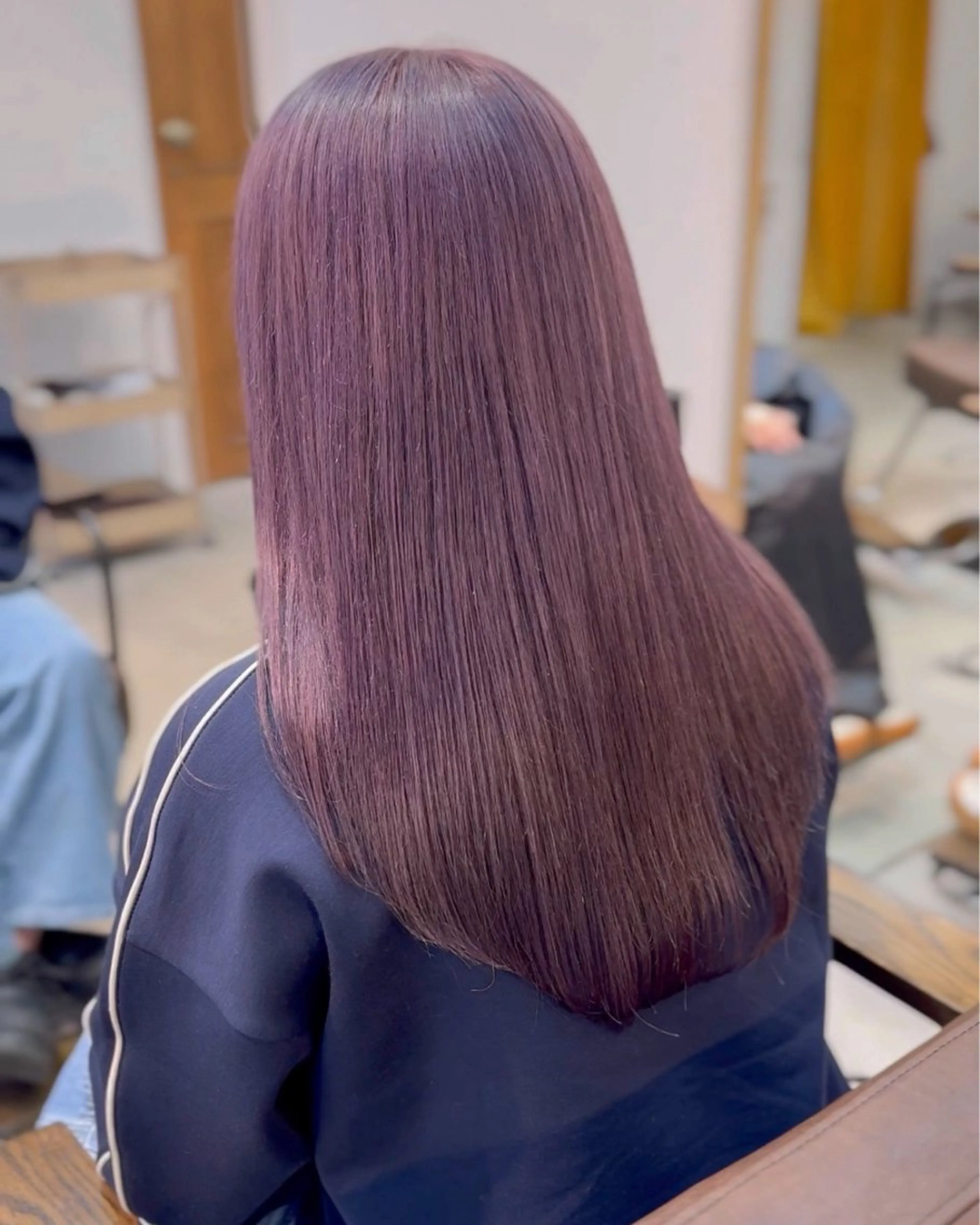ロング カラー ダブルカラー ハイトーンカラー ラベンダーカラー ピンクカラー ピンクラベンダー カット ヘアカラー トリートメント 色素薄めカラー❤︎ chihiroのヘアスタイル