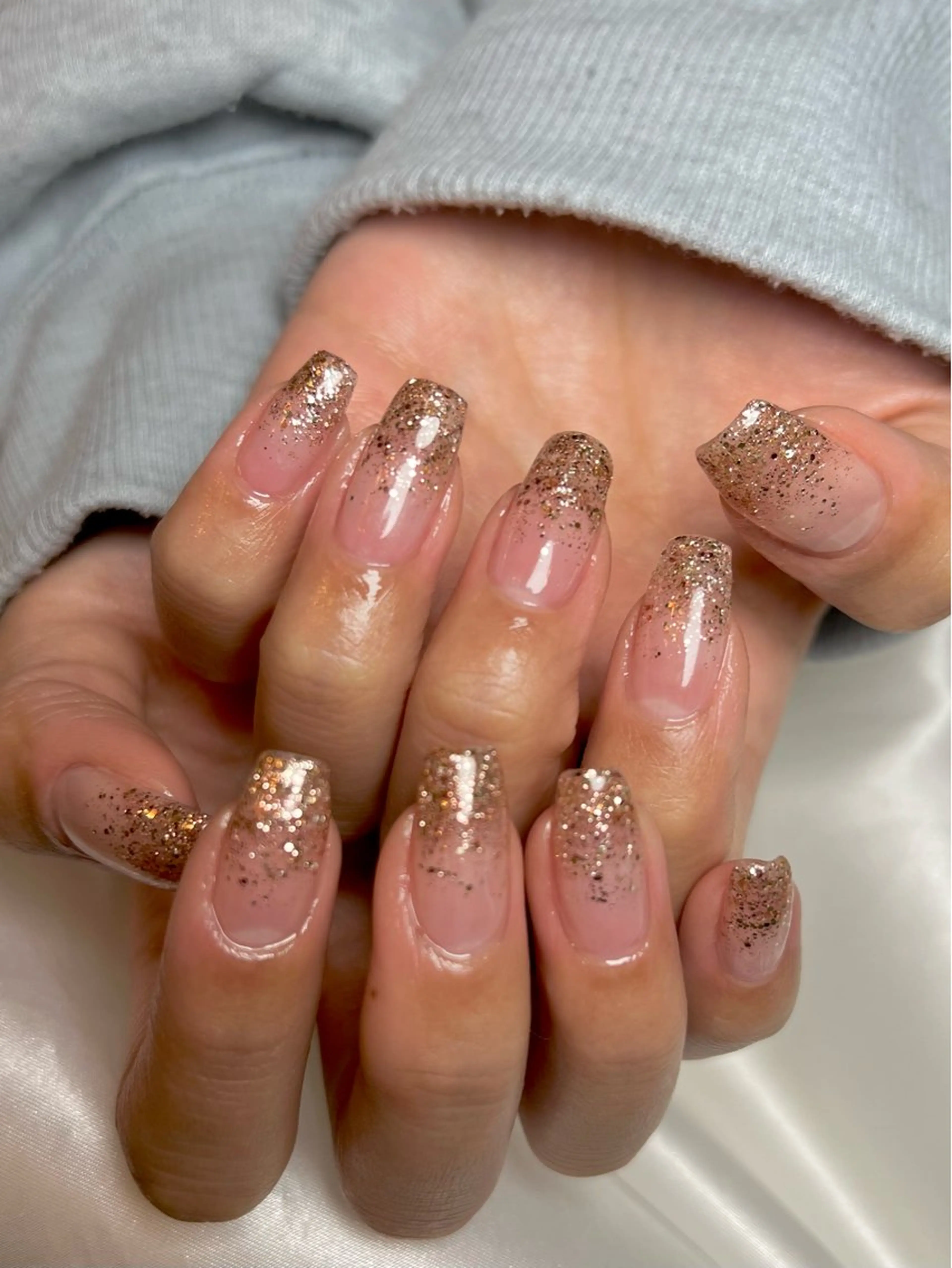 ネイル ラメ(グリッター) ラメグラデーション ハンドネイル Nail Salon&School REPLENDA所属・REPLENDA/ azusa(石井梓)のネイルデザイン