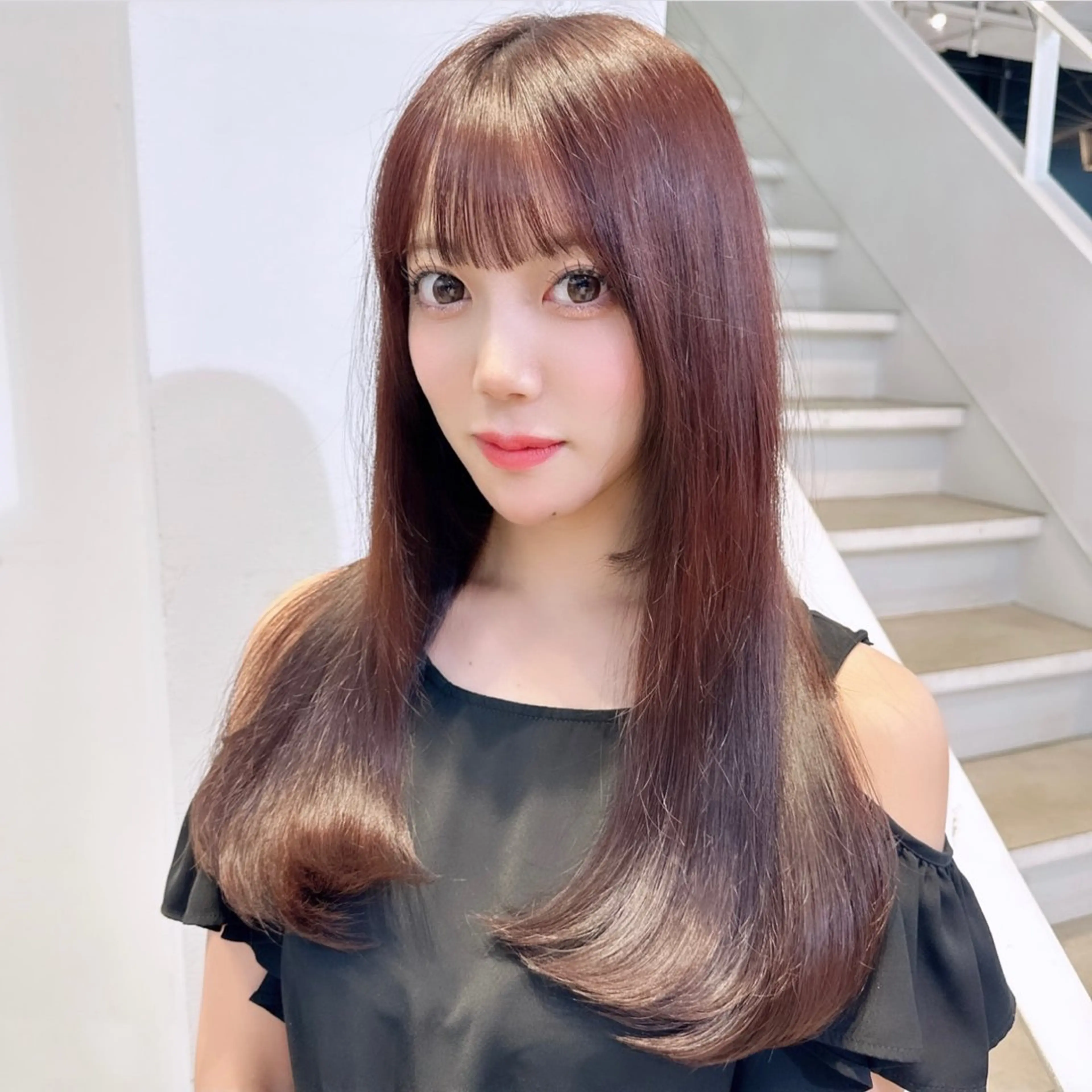 セミロング カラー パーマ ヘアアレンジ カット トリートメント ヘアセット FERiCIA.  表参道所属・🫧レイヤー特化 🫧吉野翔悟のヘアスタイル