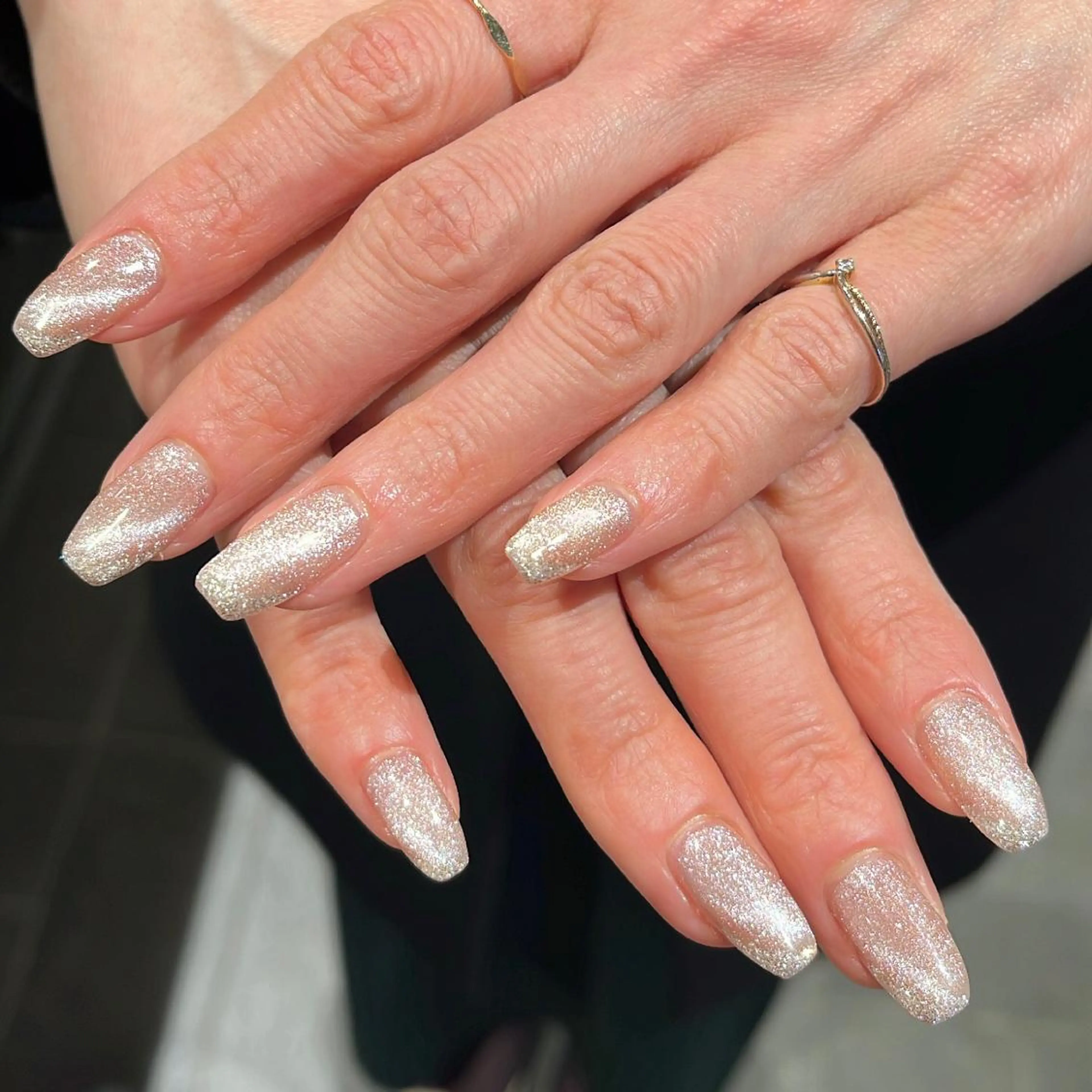 ネイル ラメ(グリッター) マグネットネイル ハンドネイル 鈴木 里奈のネイルデザイン