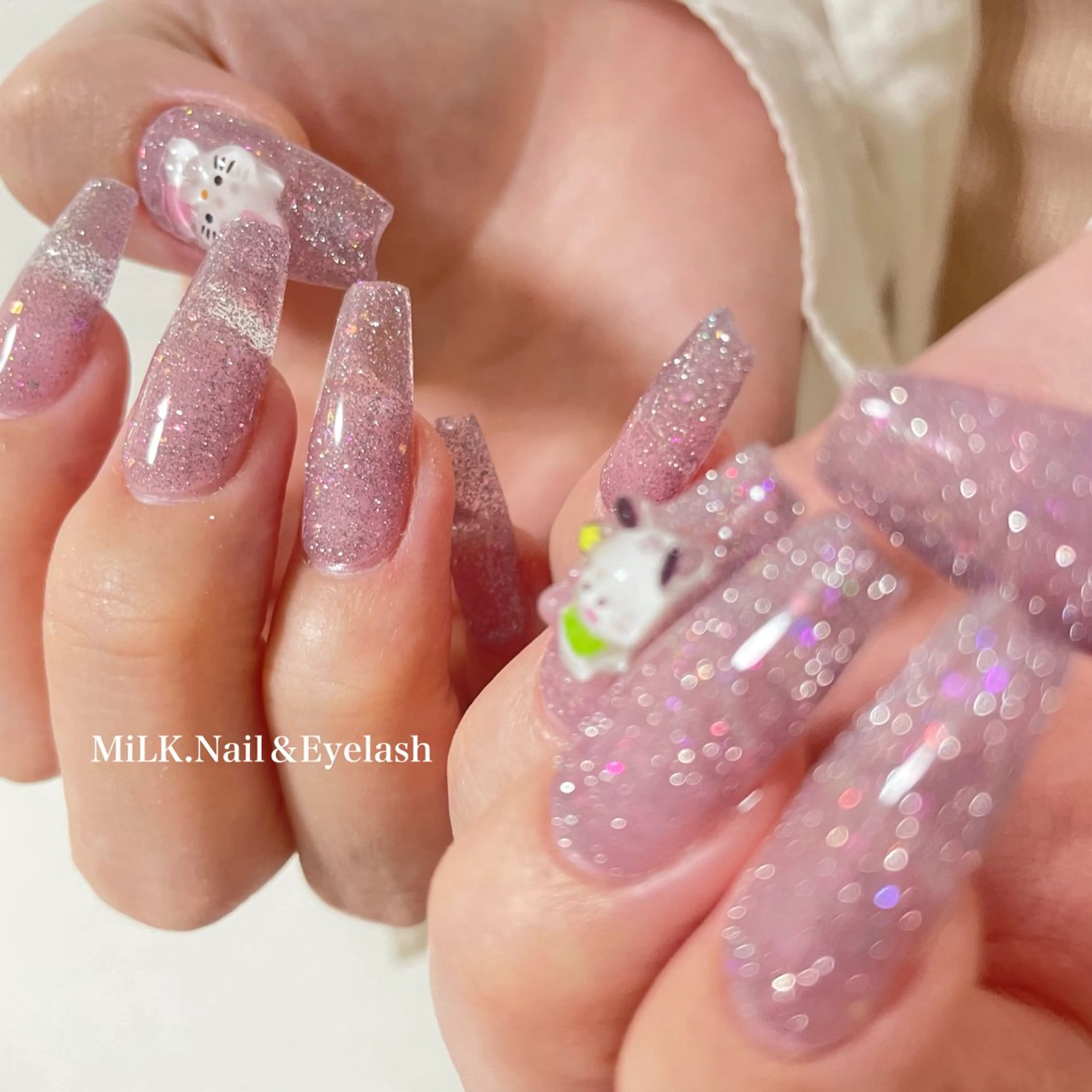 ネイル フラッシュネイル MiLK. Nail&Eyelash所属・MiLK. wakaのマツエク・マツパデザイン