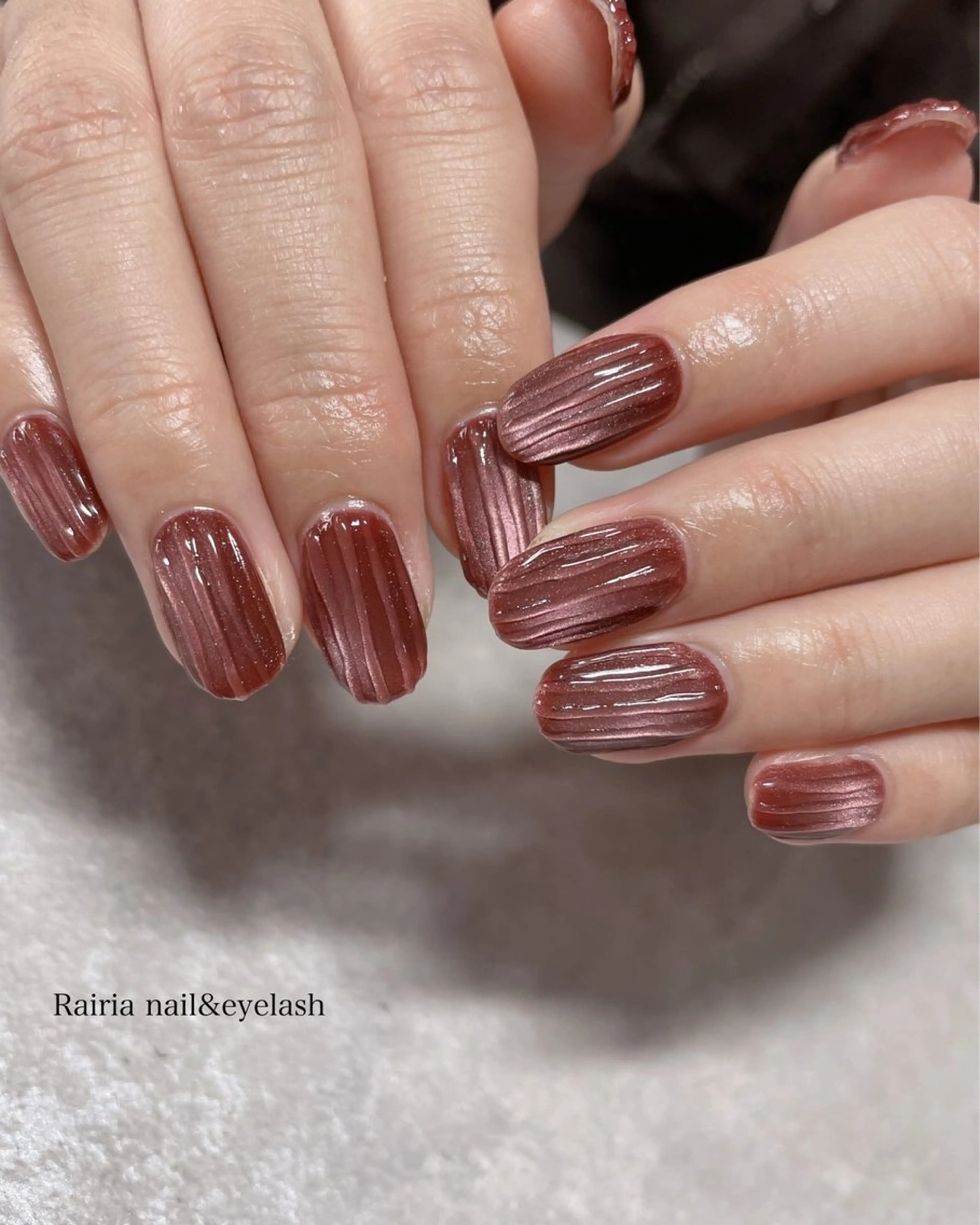 ネイル フットネイル ジェルネイル マグネットネイル オフィスネイル ワンカラーネイル NAILSALON CRISTA所属・🤍CRISTA yui🤍のネイルデザイン