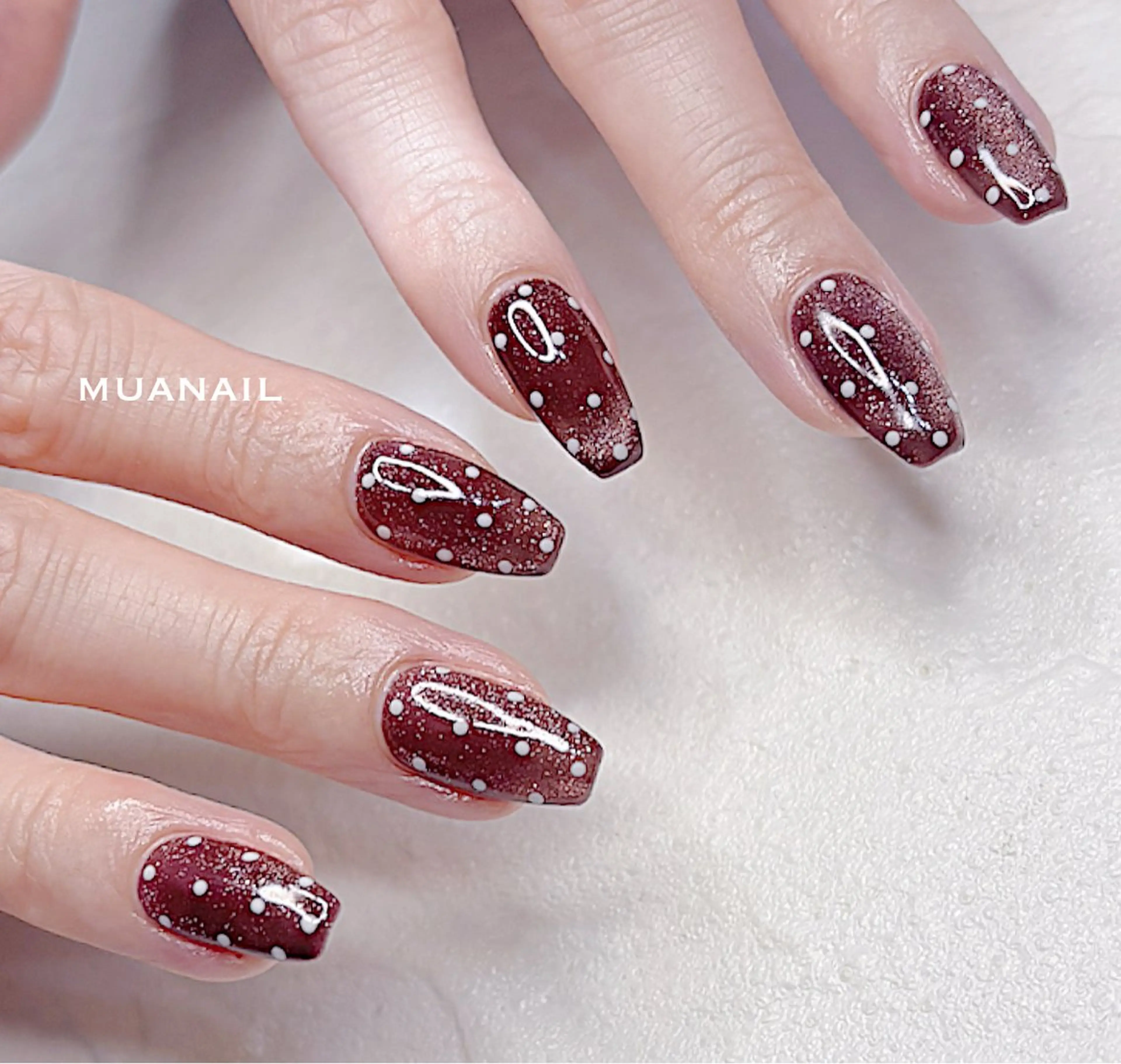 ネイル ドット マグネットネイル ハンドネイル mua nail mikiのネイルデザイン