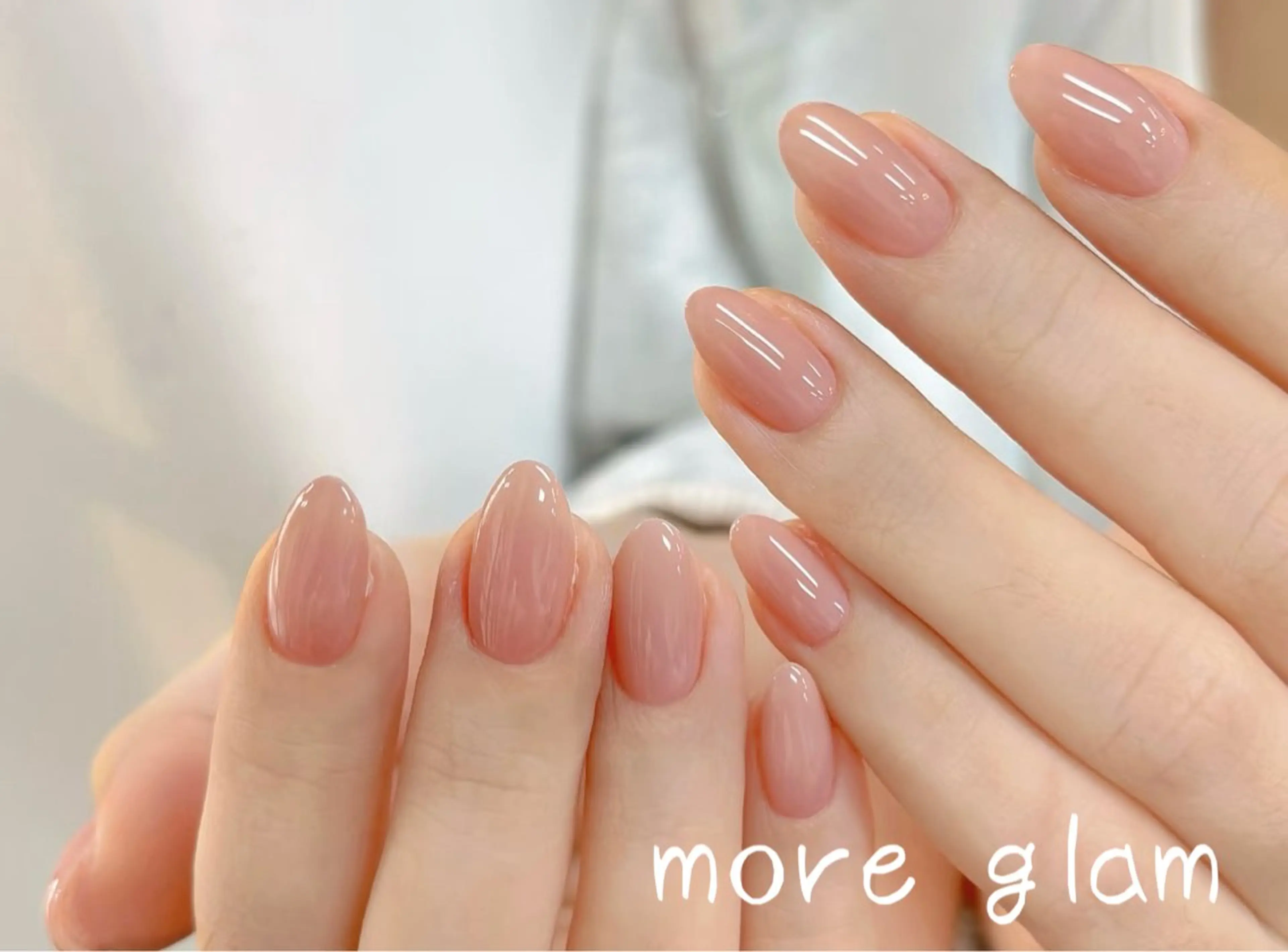 ハンド❣️美しいフォルムワンカラーorラメグラテーション3990円の写真