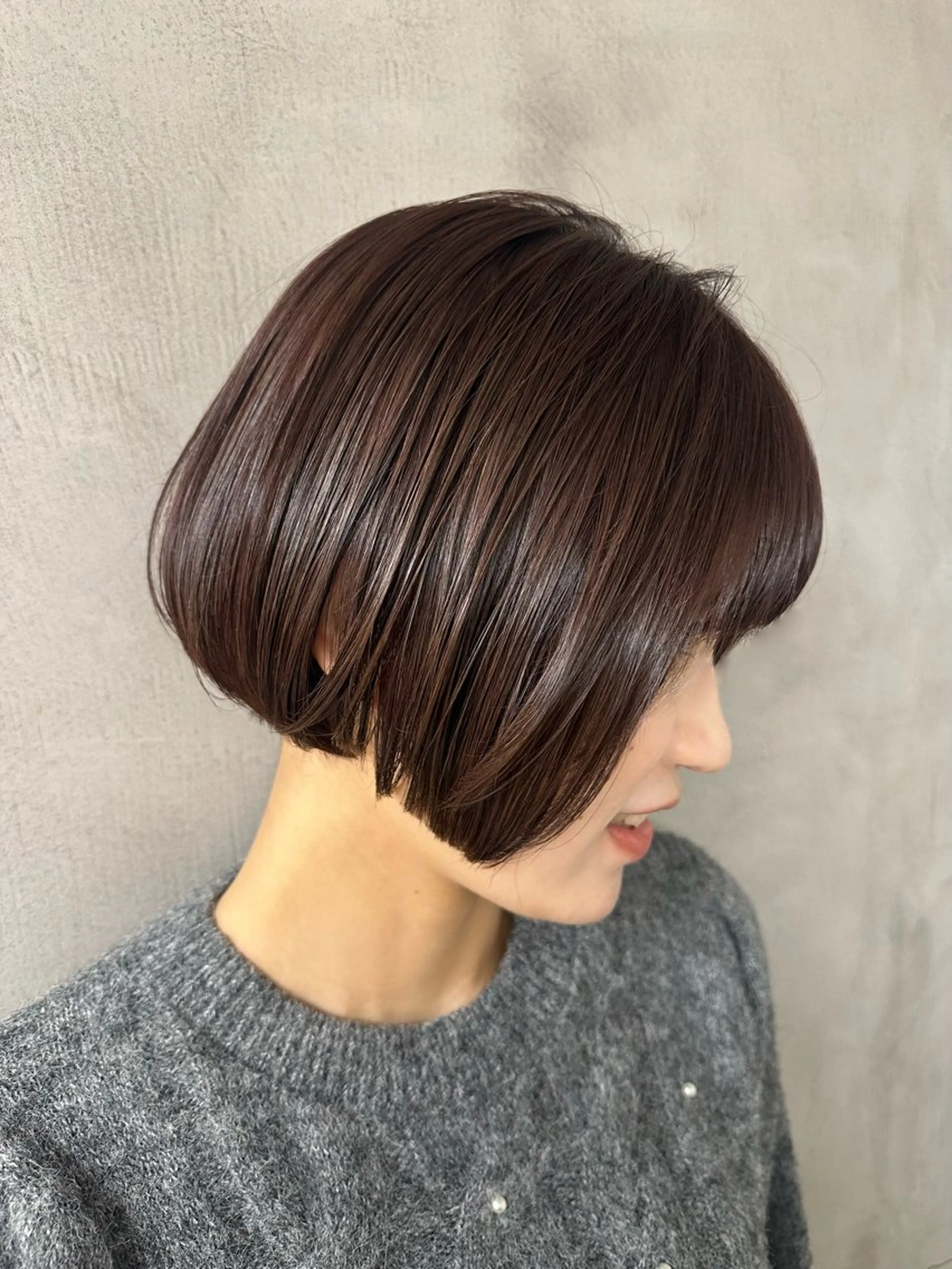 ショート カラー ボブ サロンドバン所属・艶髪/透明感カラー ヤマダモモカのヘアスタイル