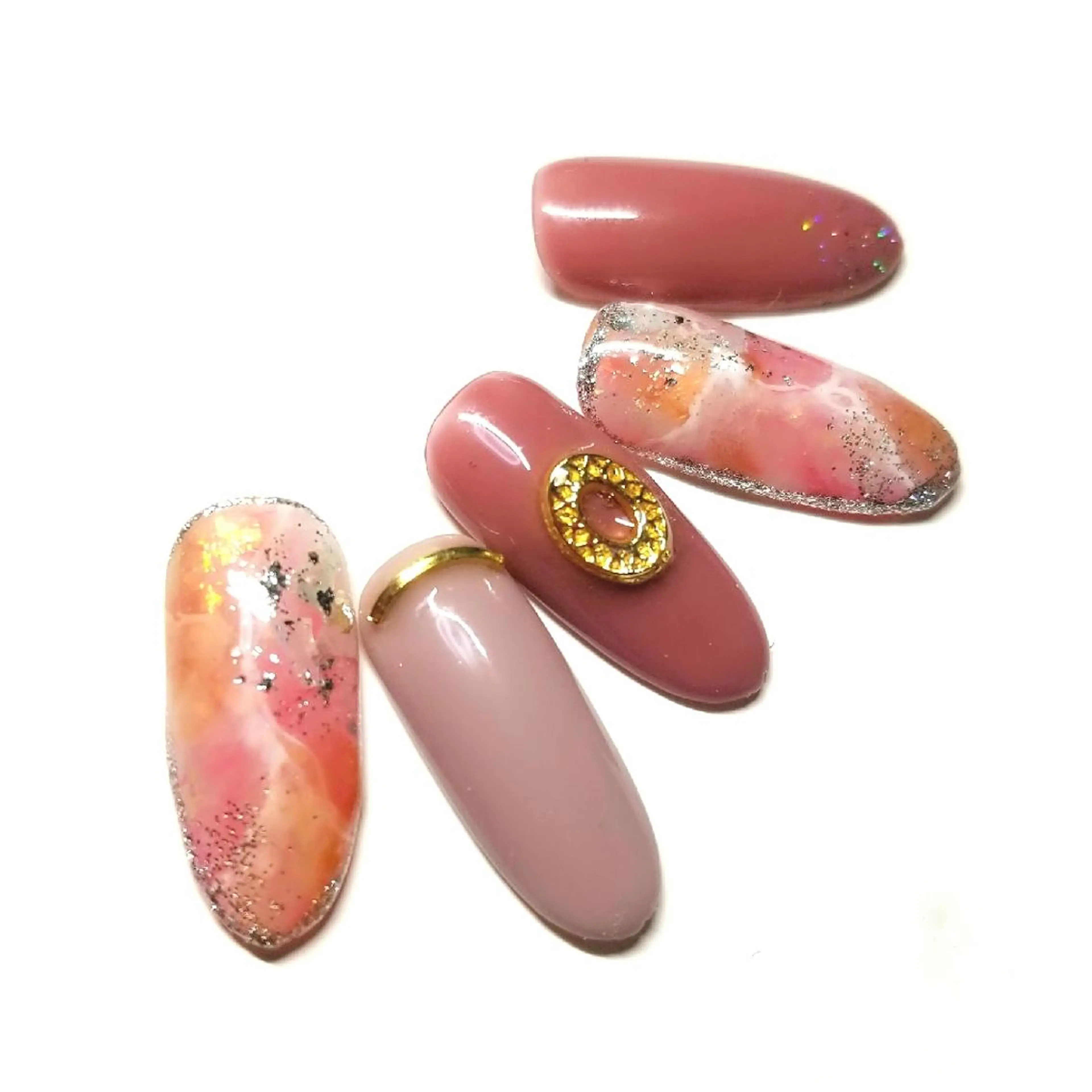 ネイル 大理石ネイル(マーブル) Lien nail リアン　ネイルのネイルデザイン