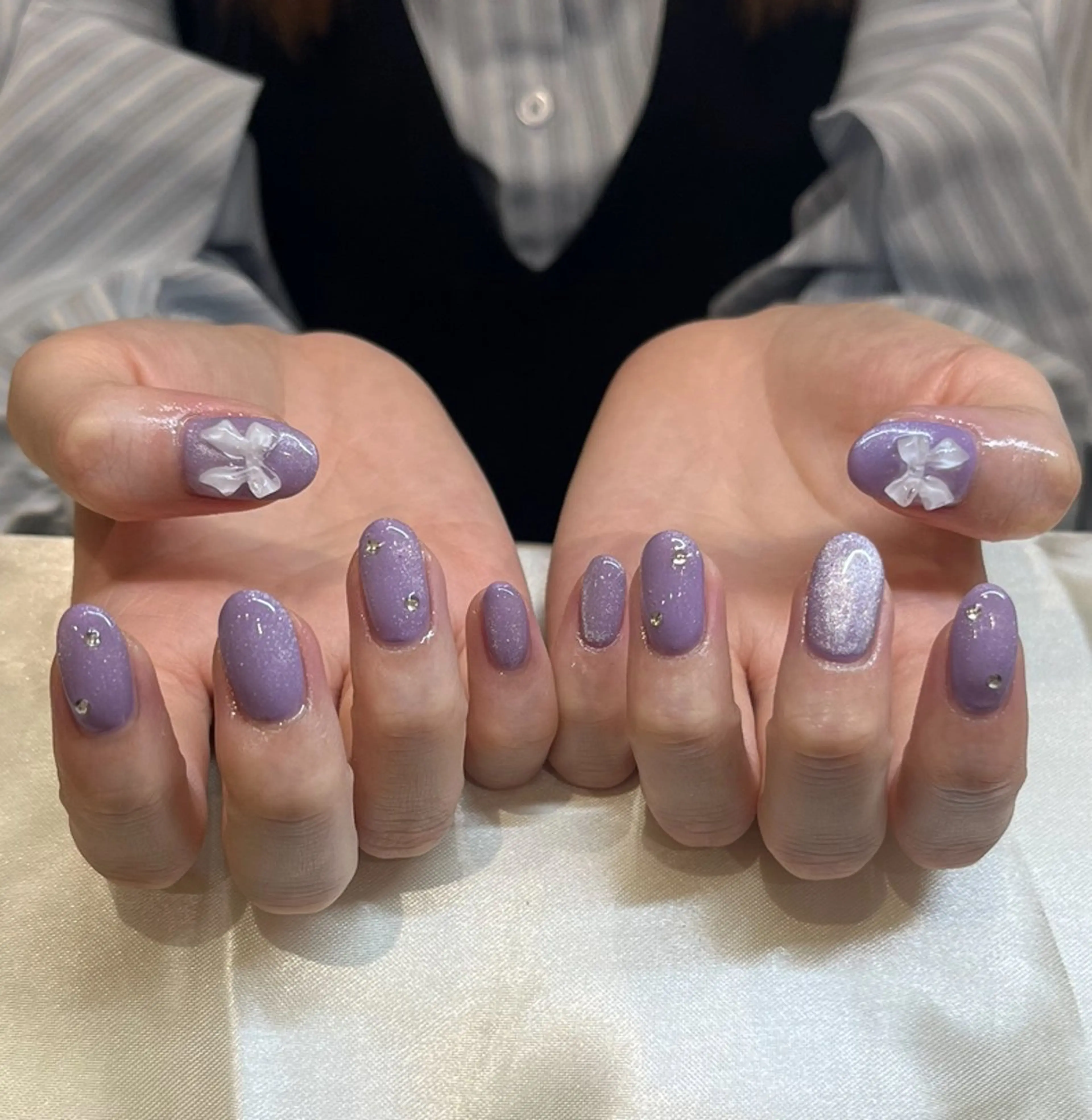 ネイル パープル 🎀Earth chihiro🤍のネイルデザイン