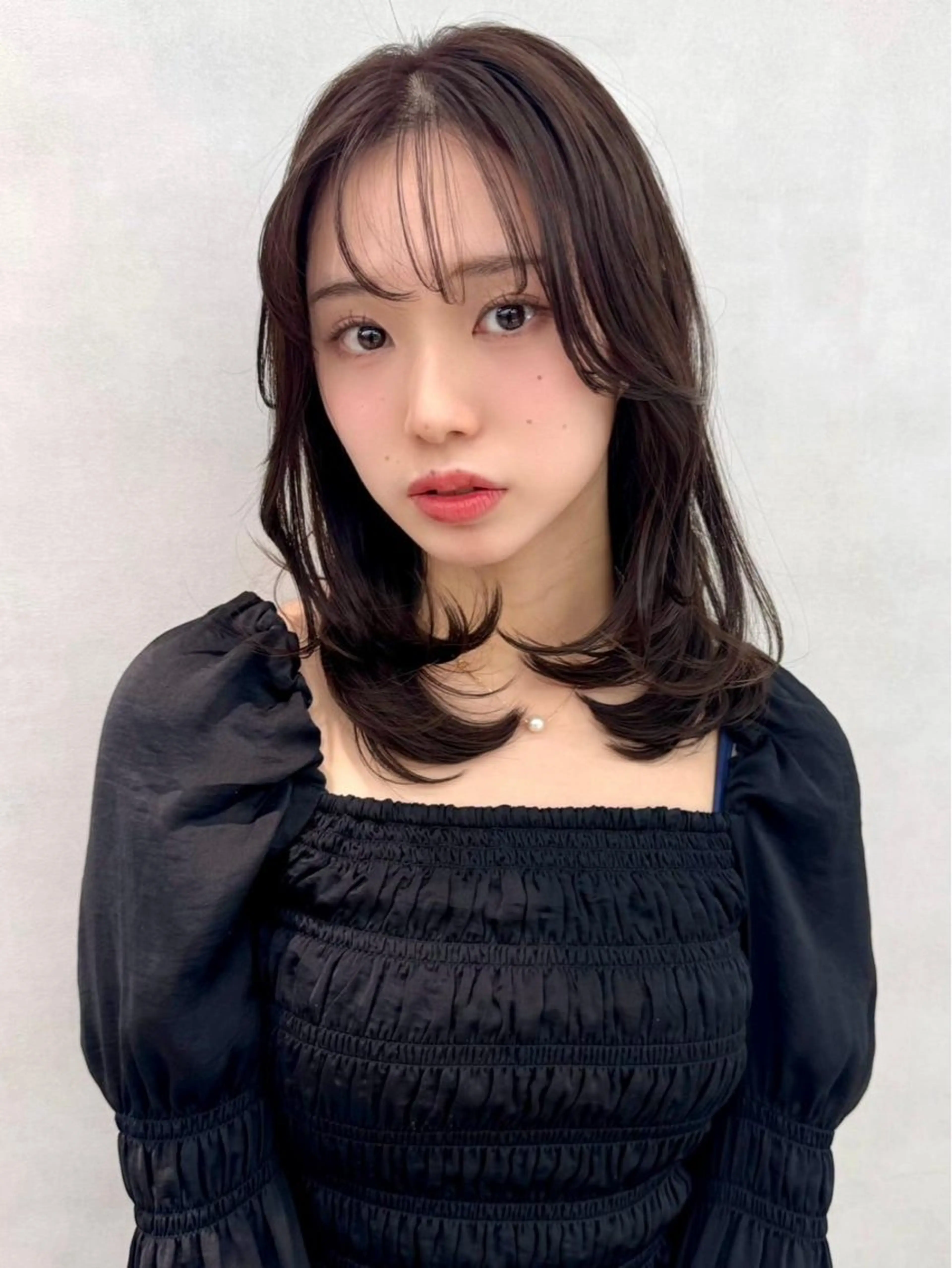 セミロング カラー ヘアカラー 透明感カラー🪽🫧 noaのヘアスタイル