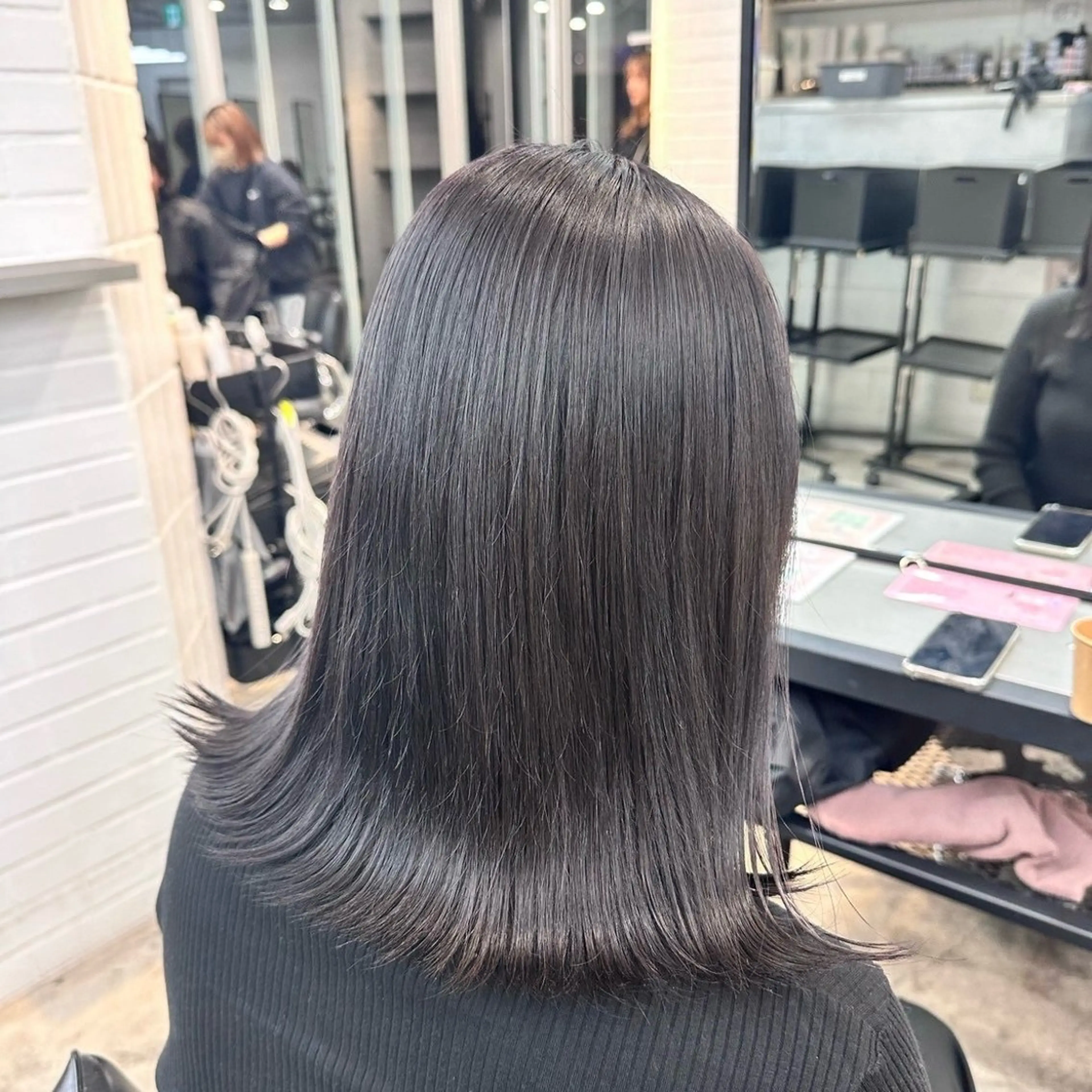 ミディアム カラー ヘアアレンジ ヘアカラー トリートメント ヘアセット DATE by Alan Smithee所属・若者ハイトーン💖 etsukiのヘアスタイル