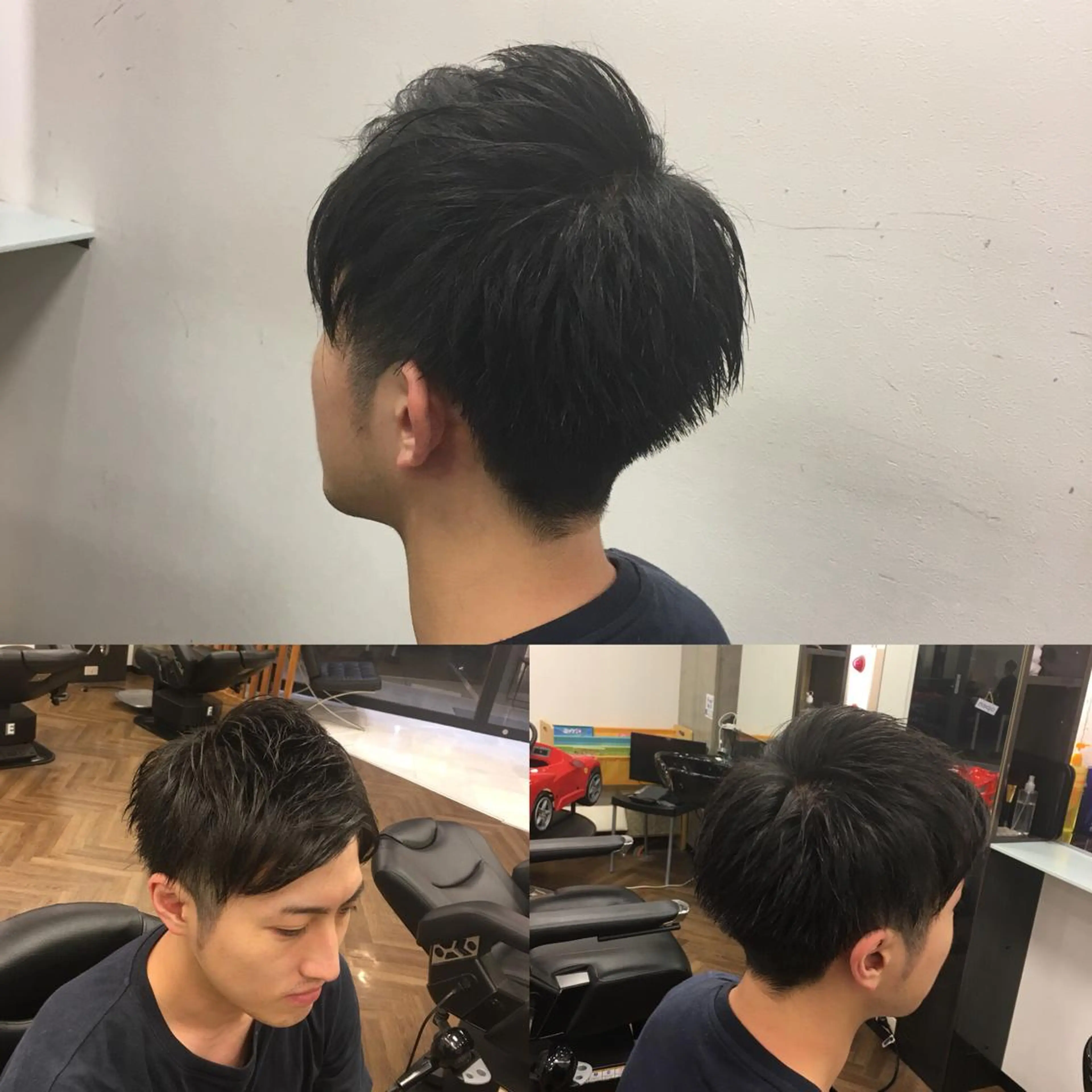 ショート メンズ カット ヘアセット 前田賢生 ご新規様はNGのヘアスタイル