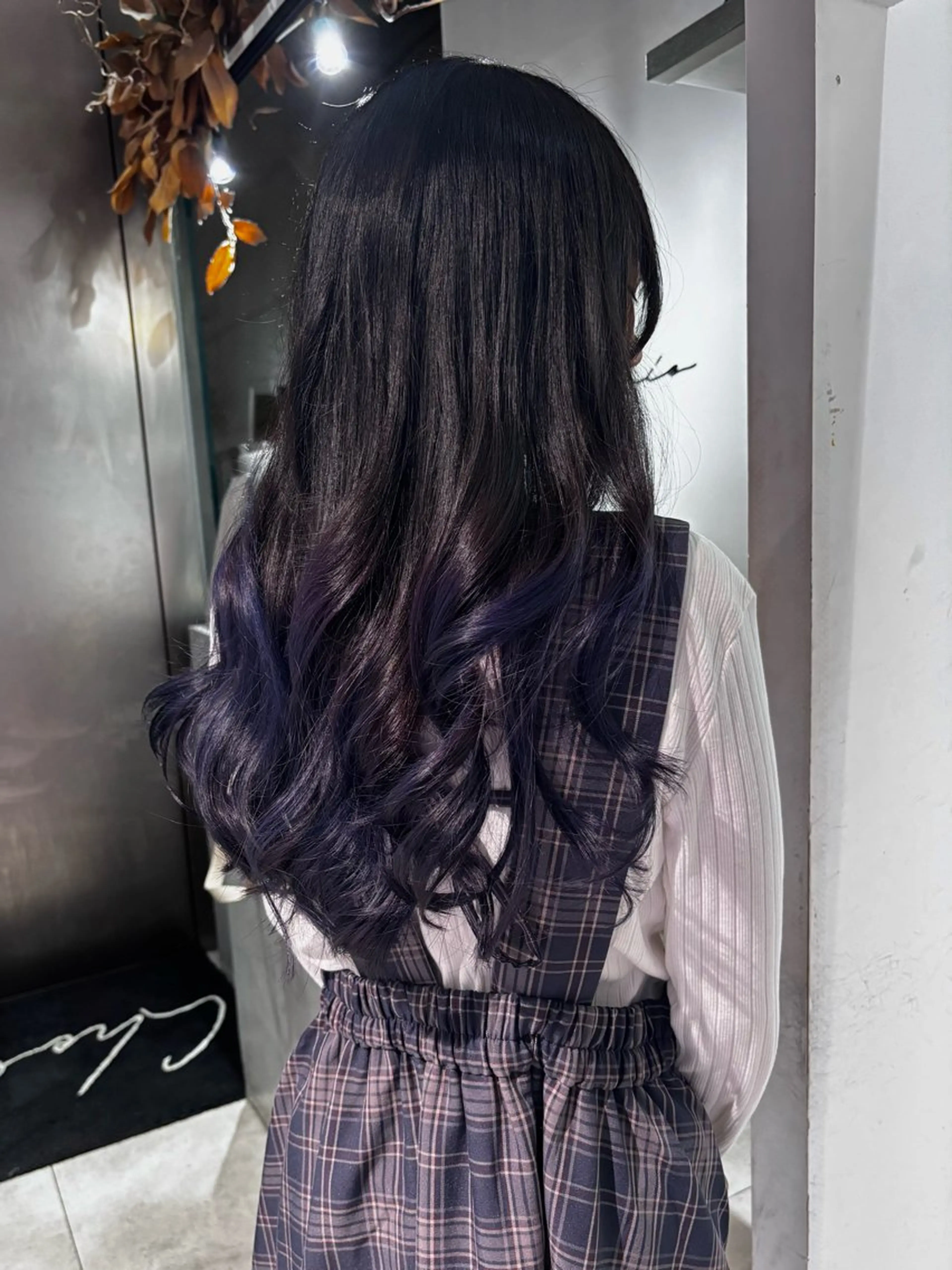 ロング カラー ブリーチ グラデーションカラー ヘアカラー トリートメント ayano/天神 ハイトーン/デザインのヘアスタイル