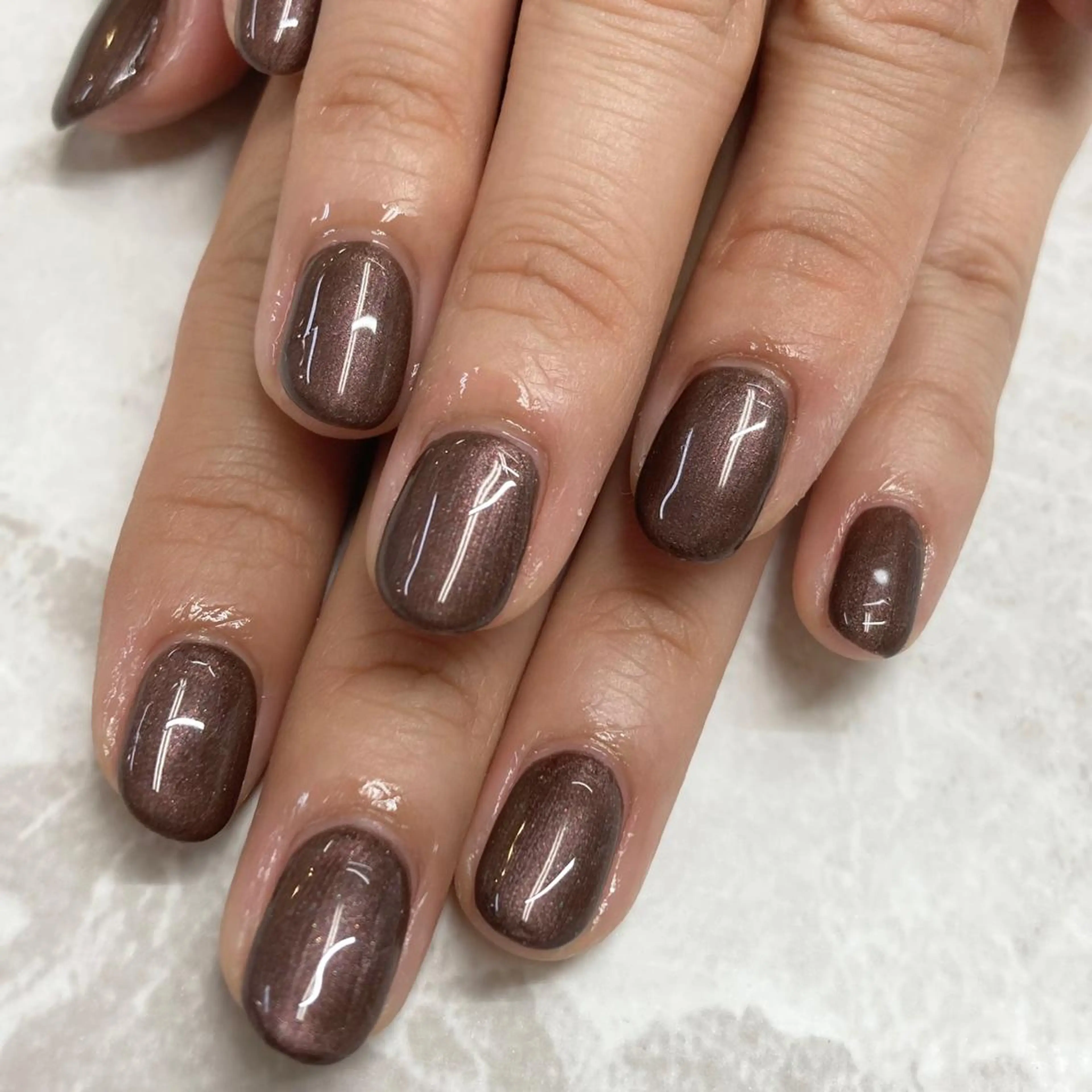 ネイル ジェルネイル ワンカラーネイル RicottEYELASH&NAIL所属・下城 葵のネイルデザイン