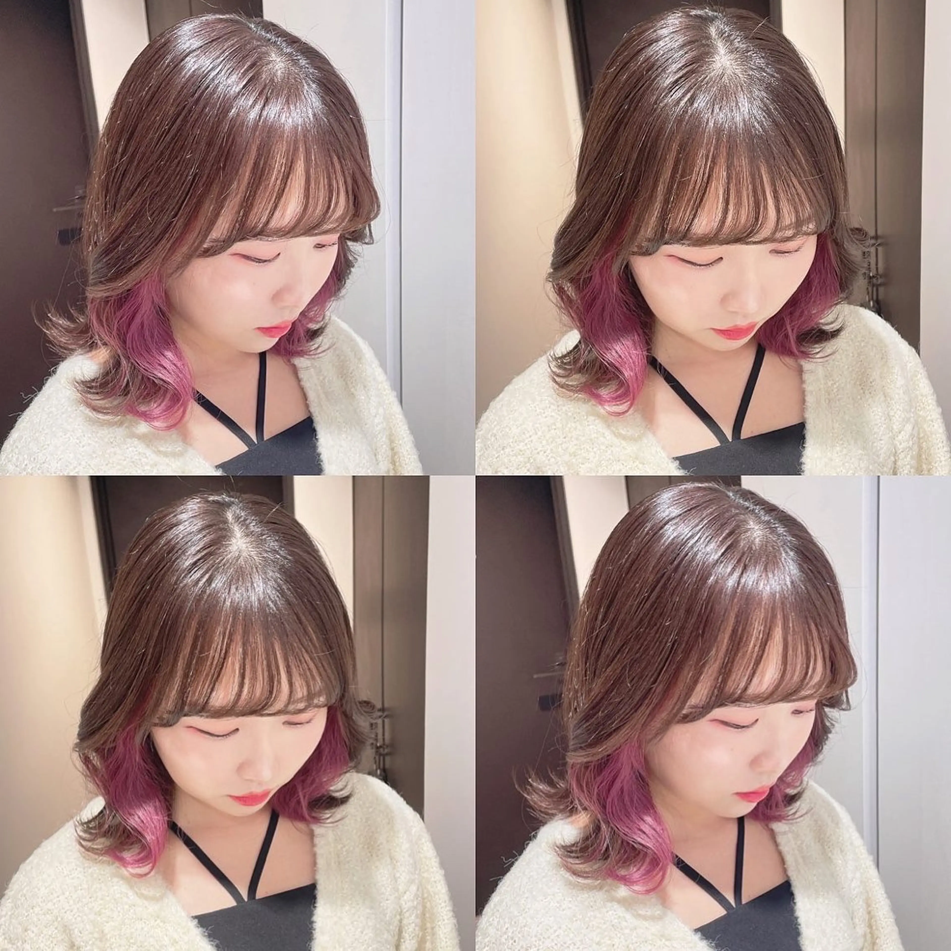 カラー ヘアカラー トリートメント 渋谷:インナーカラー ／🍒エリカ🍒のヘアスタイル