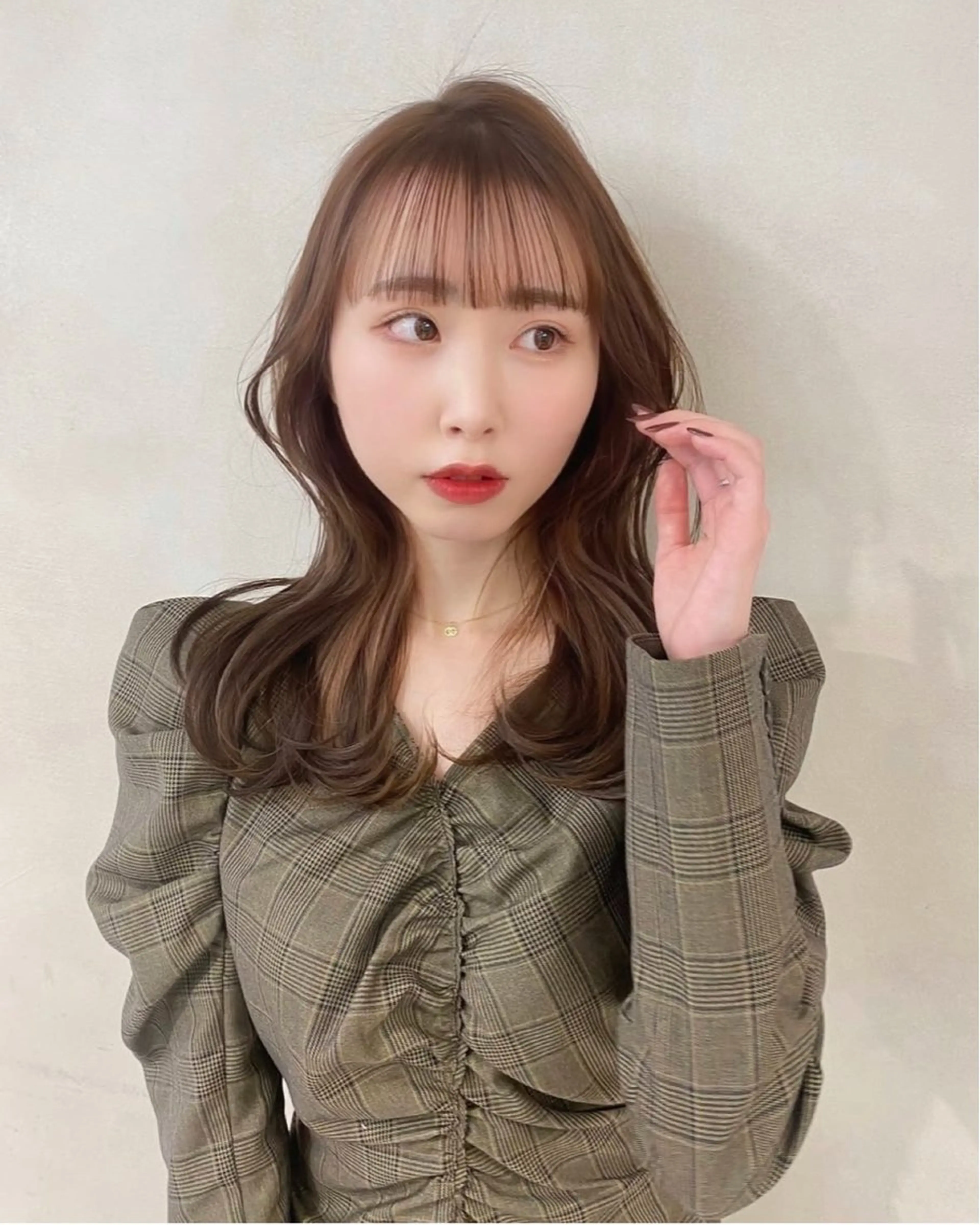 セミロング 新宿/韓国レイヤー 顔まわり/RIKUのヘアスタイル