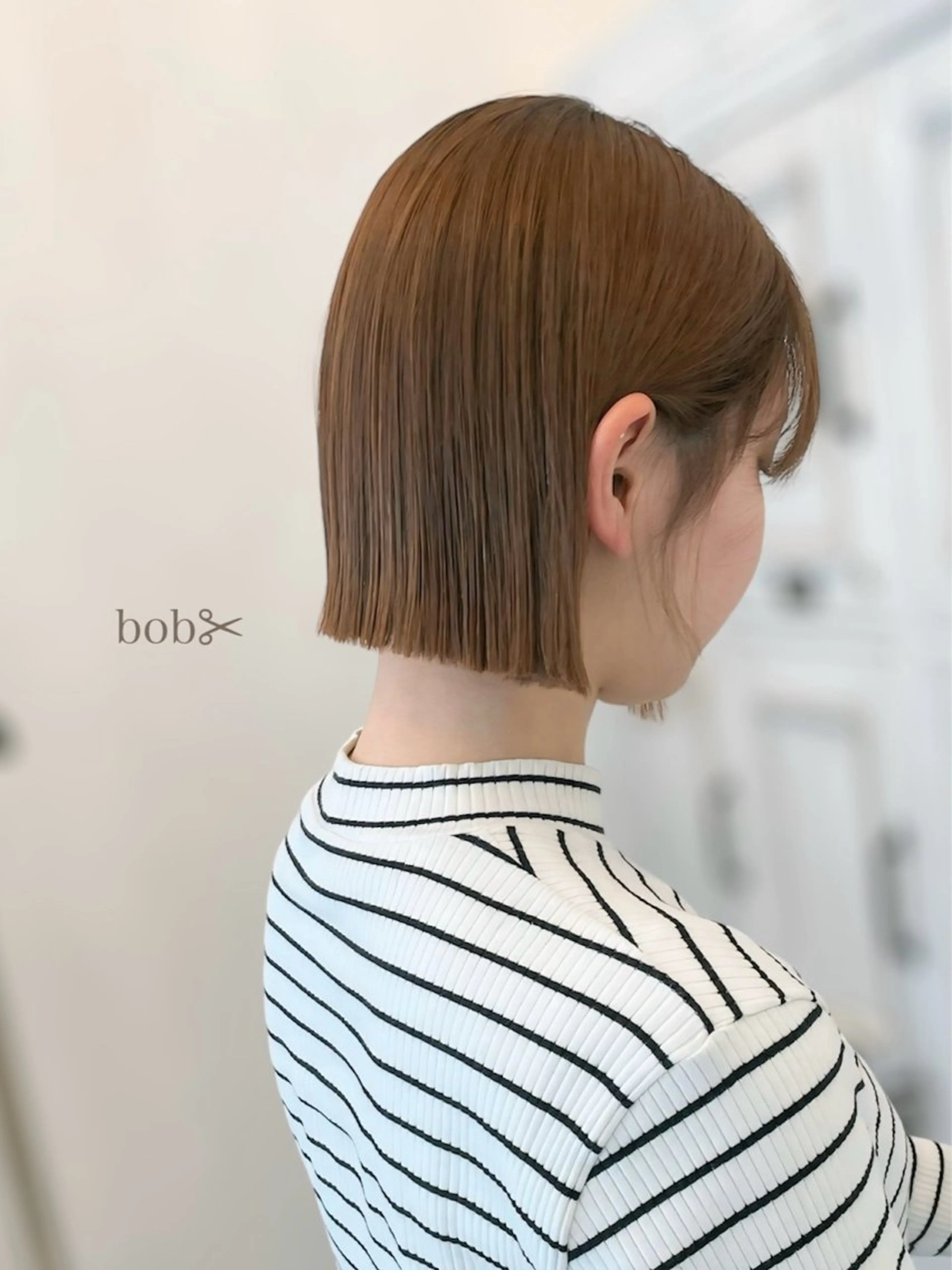 ショート カラー パーマ ボブ・ミニボブ 髪質改善カミオカのヘアスタイル