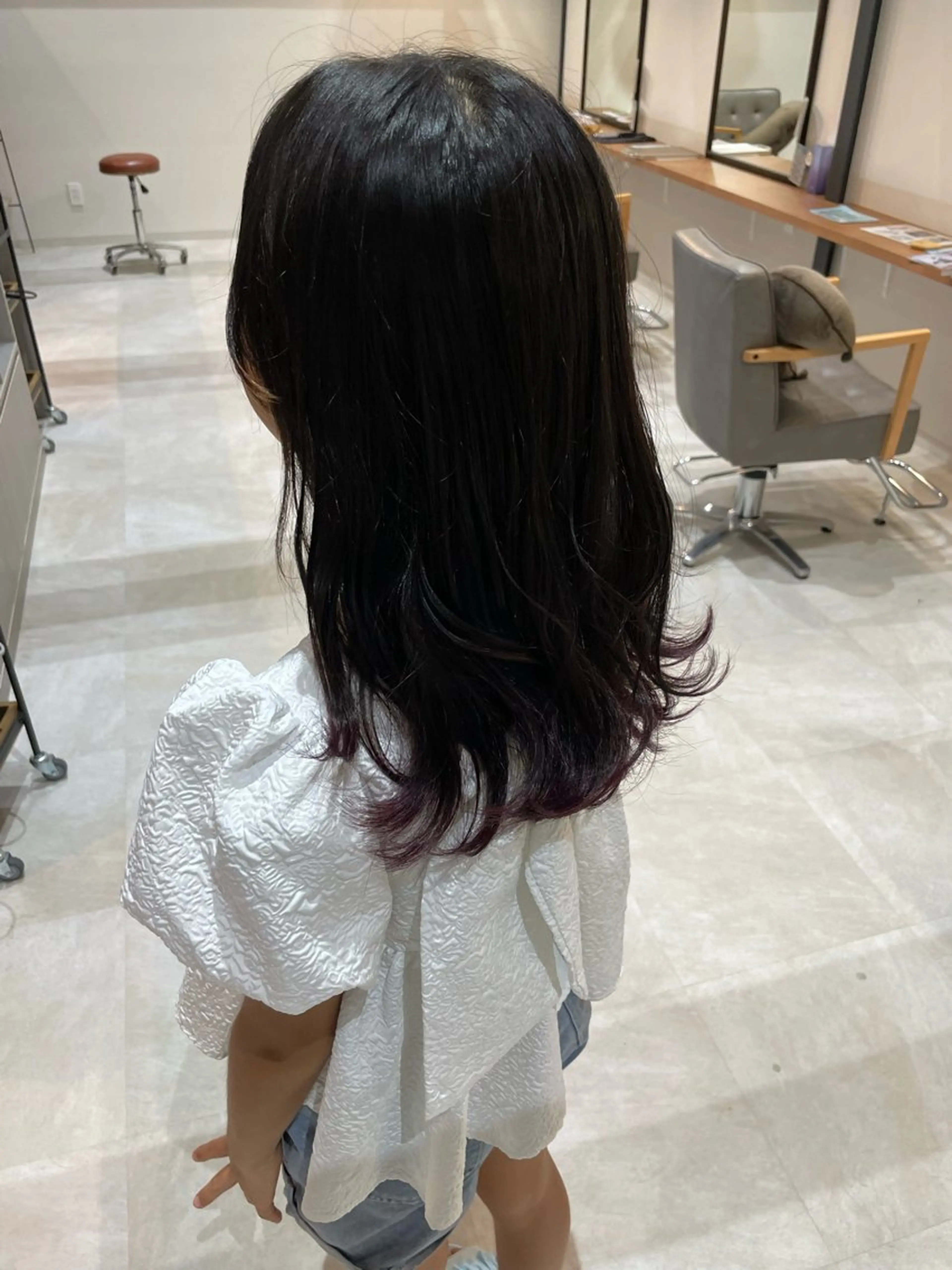 ミディアム カラー キッズ カット ヘアカラー トリートメント ayaka |トレンドヘアのヘアスタイル