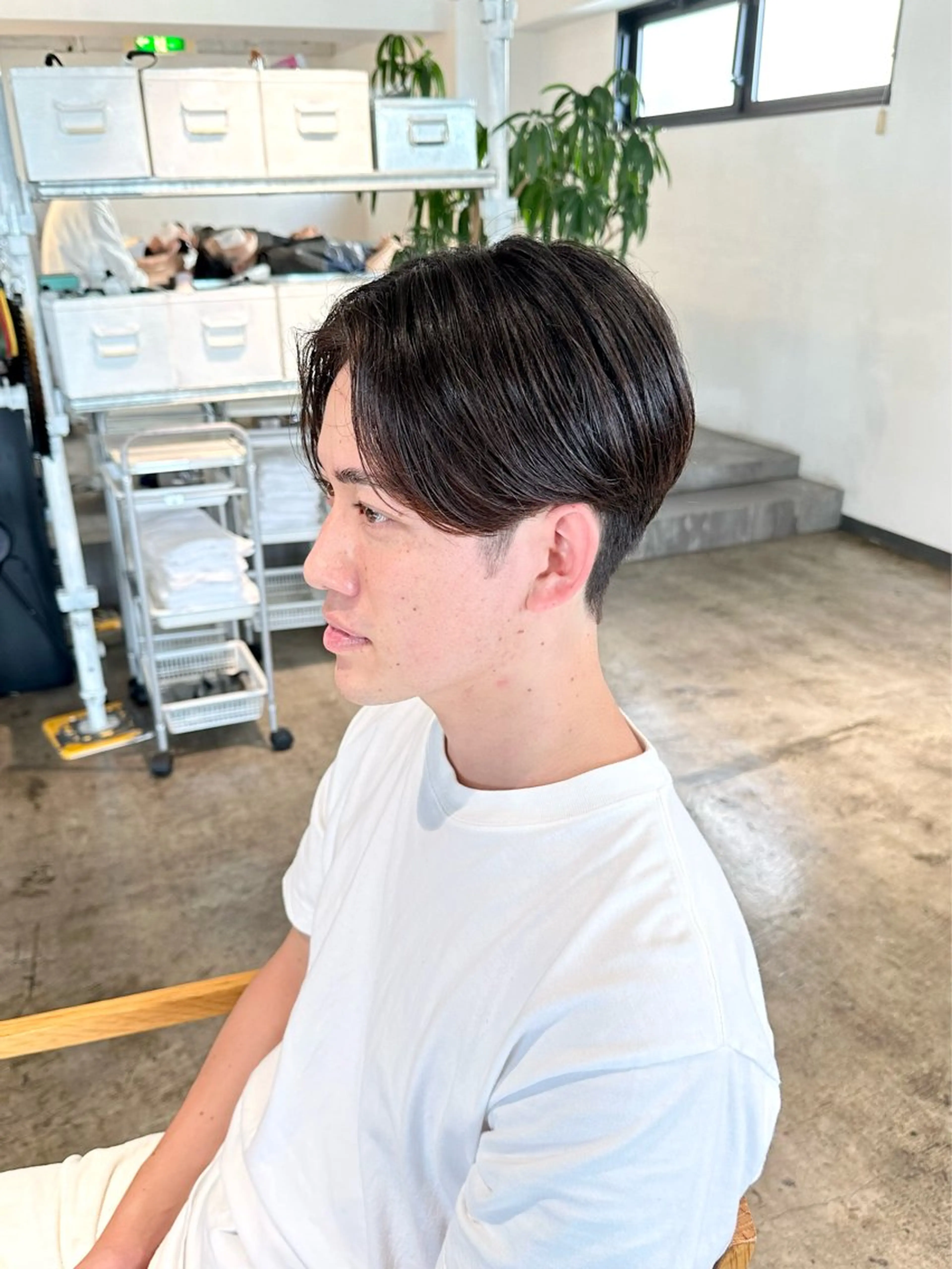 メンズ ビジネス センターパート フェードカット 刈り上げ カット 骨格補正施術/メンズ 専門美容師/YUYAのヘアスタイル