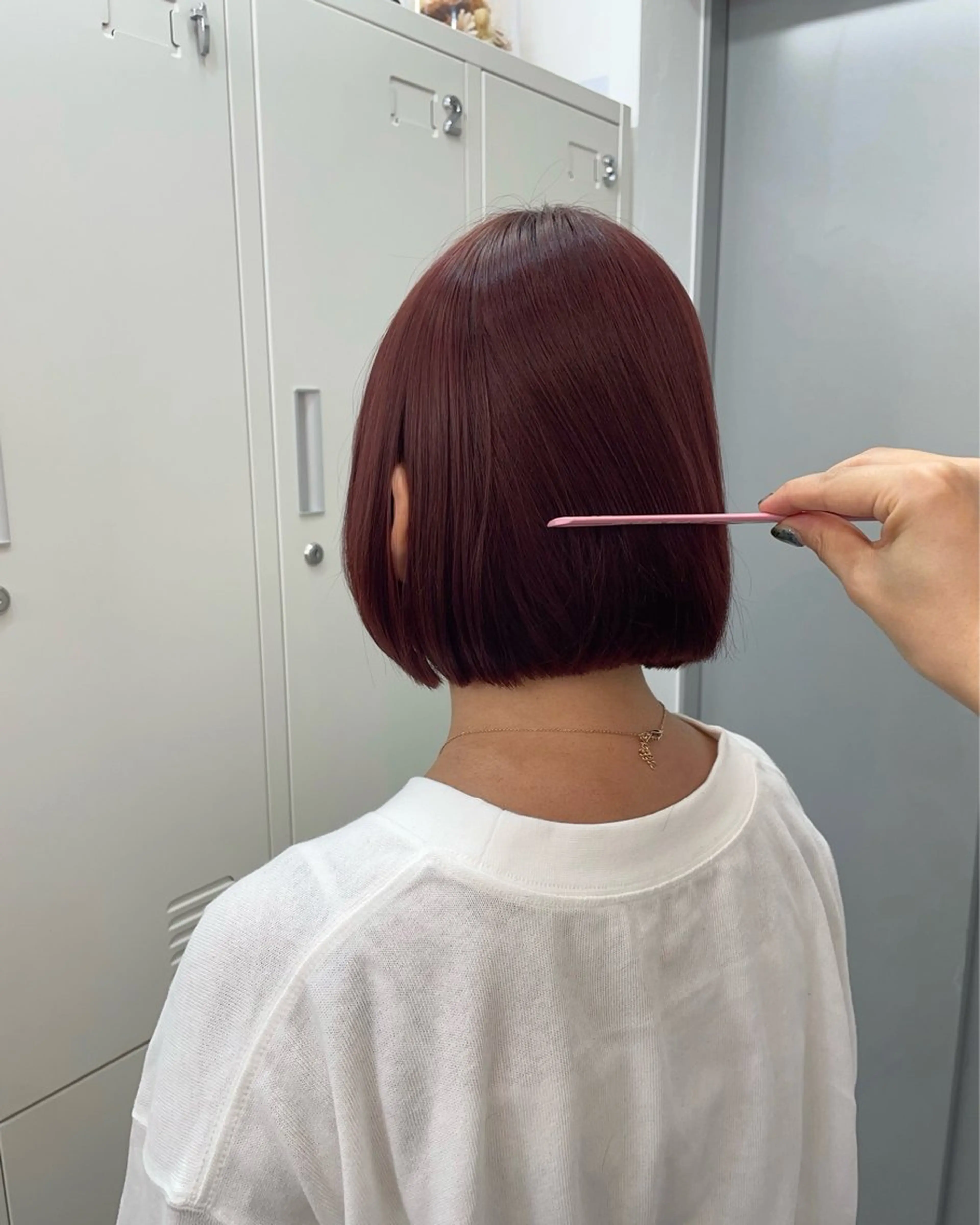 ショート カラー ブリーチ ブラウンカラー ラベンダーカラー ピンクカラー ピンクブラウン カット ヘアカラー トリートメント ✨髪質改善✨原宿 えのもと　はなのヘアスタイル