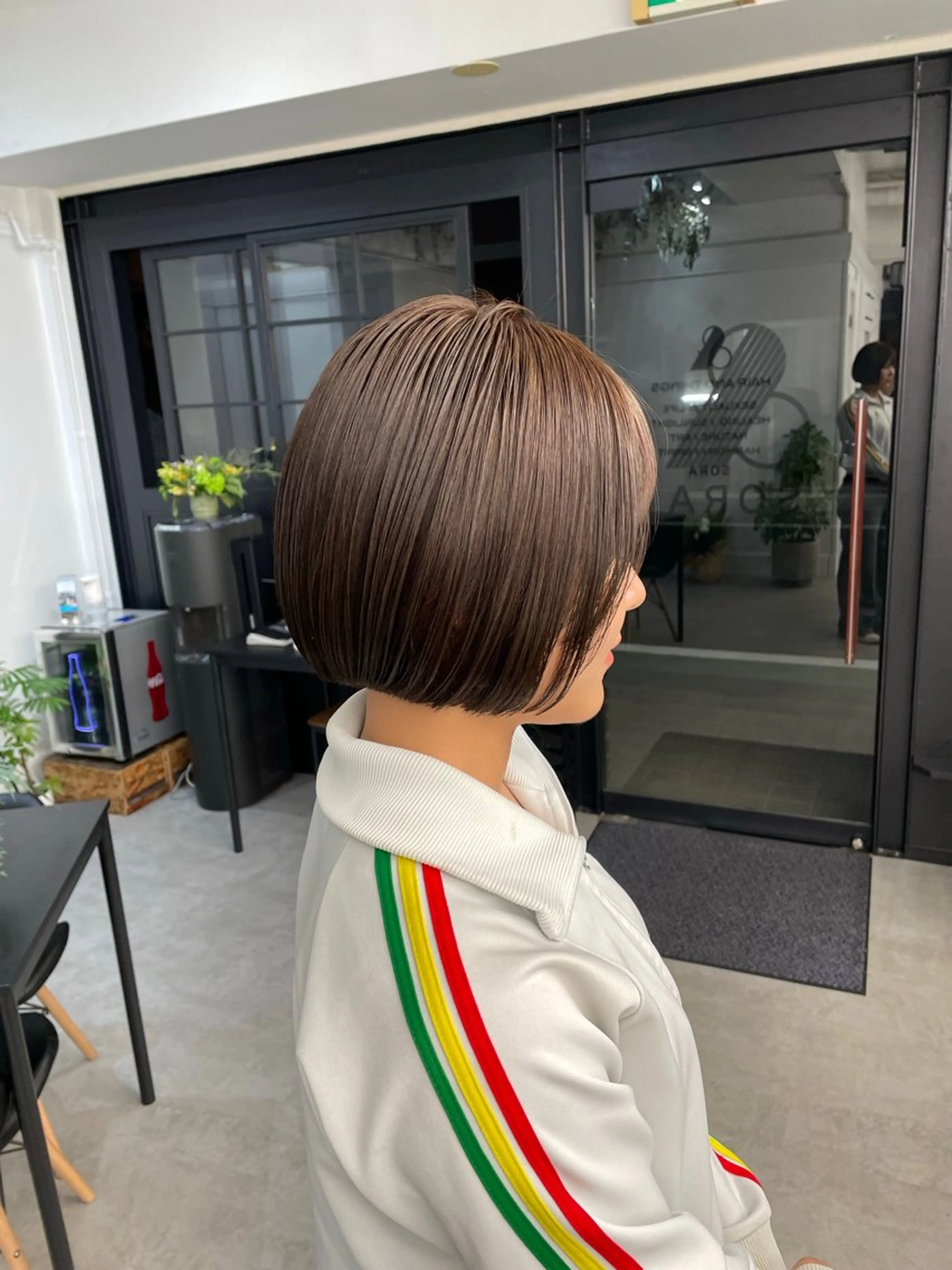 ショート カラー アッシュ アッシュブラウン ブラウンカラー 透明感カラー 髪質改善 カット ヘアカラー トリートメント ⚡️学芸大学 川上拓真⚡️のヘアスタイル