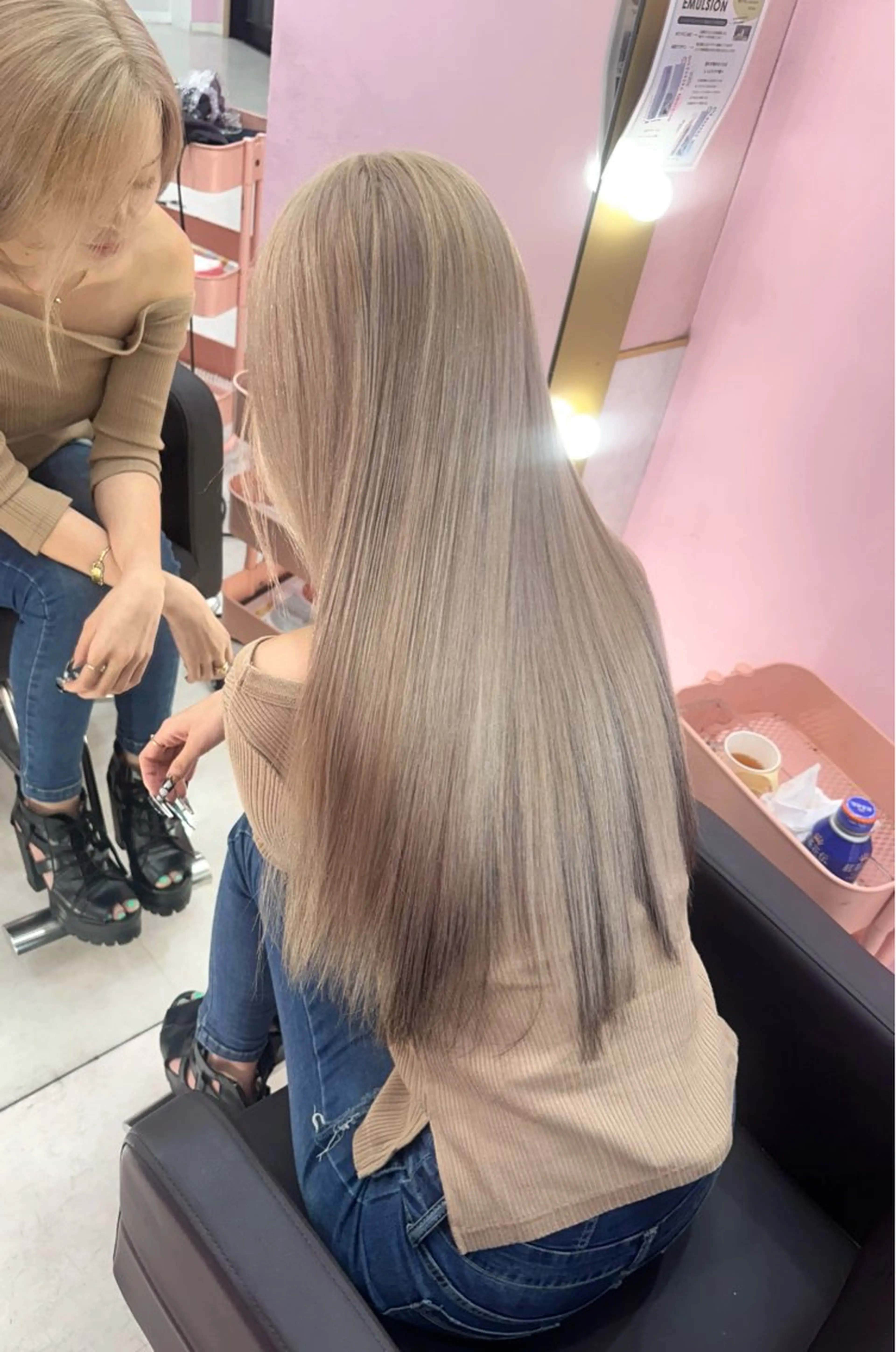 ロング カラー ヘアカラー トリートメント 🦋艶髪ハイトーン KOKI🦋のヘアスタイル