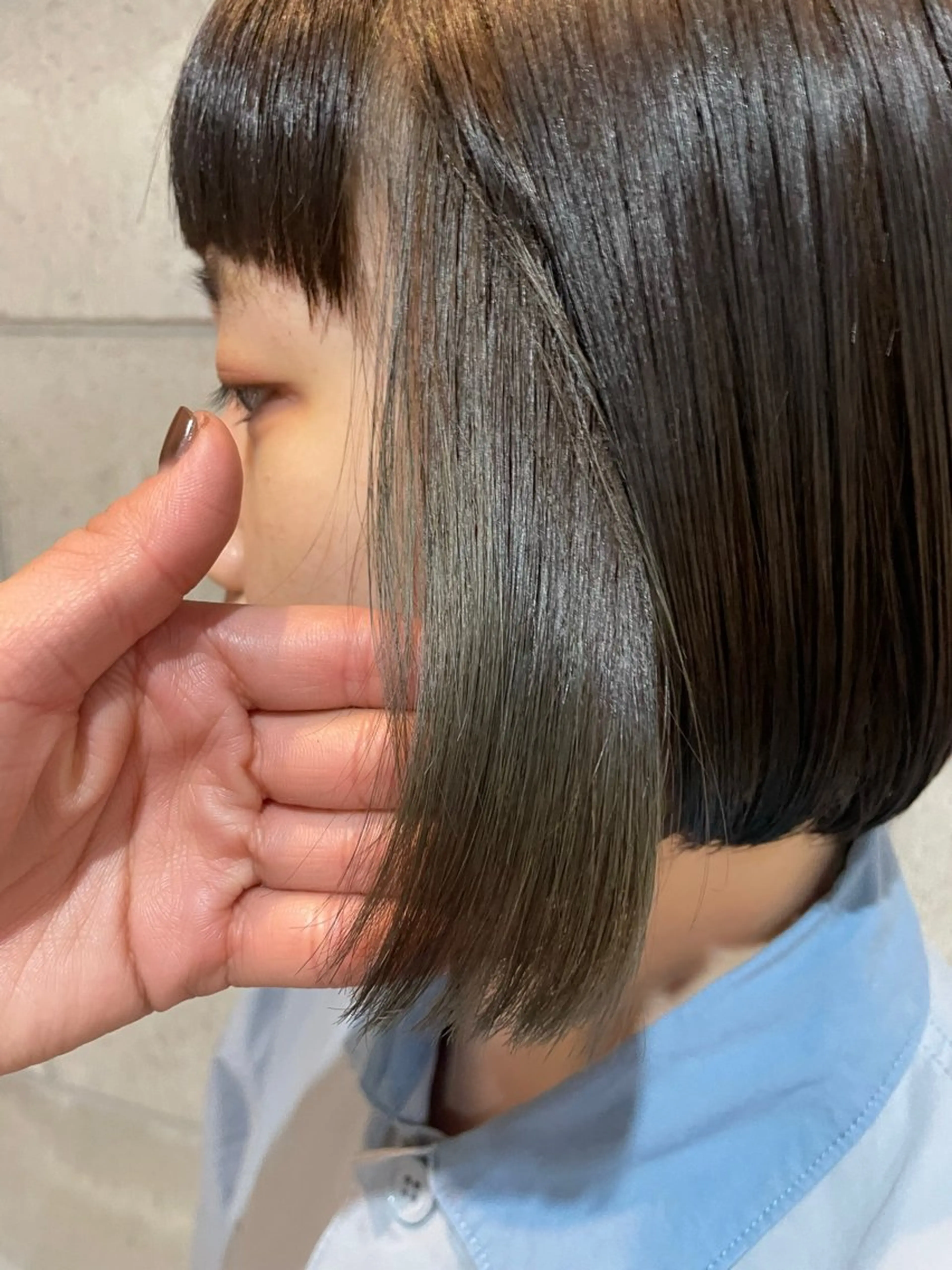 ミディアム カラー ヘアカラー 艶髪/透明感カラー/ 韓国/nonokaのヘアスタイル