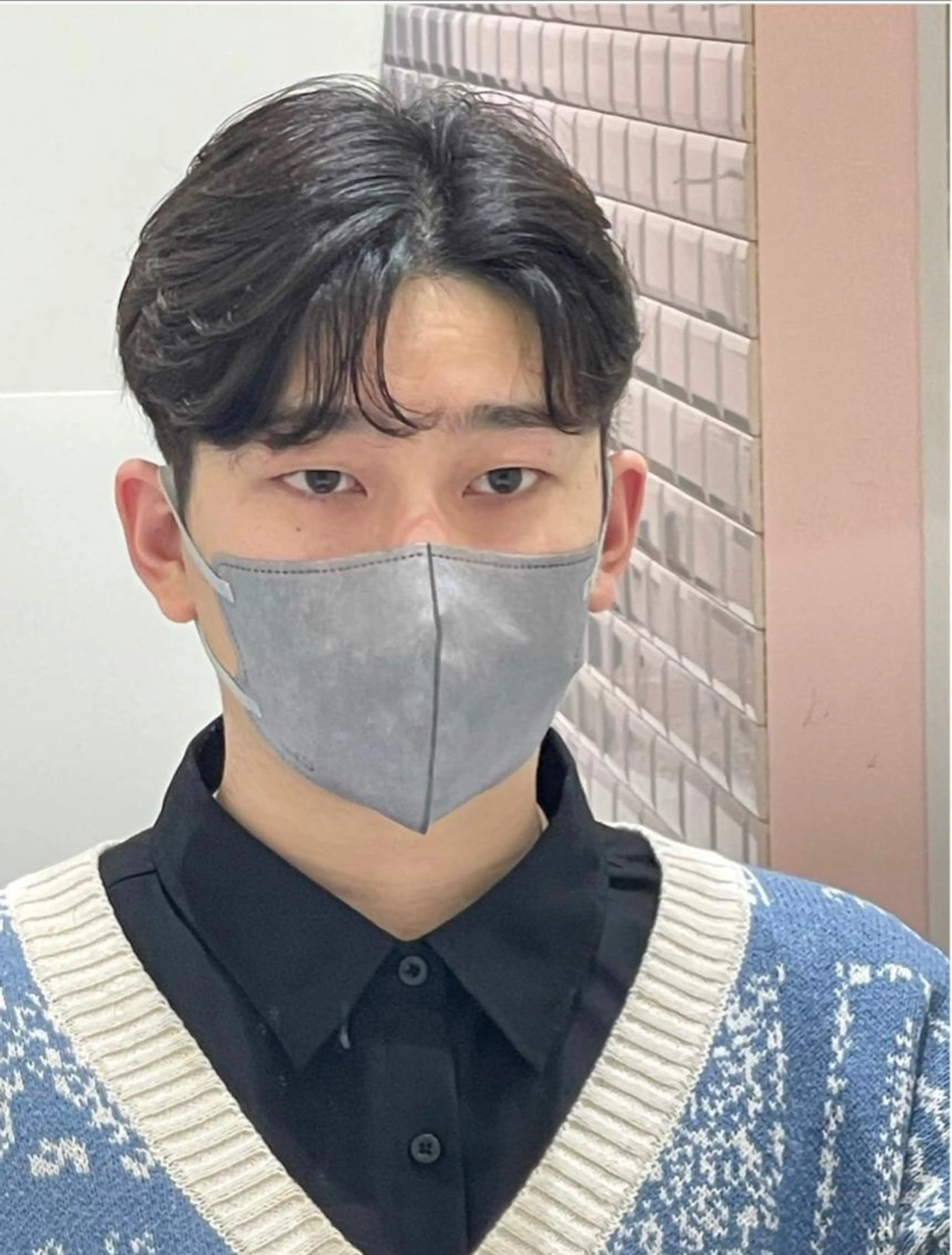 メンズ メンズ韓国風 刈り上げ カット ❤︎︎韓国ヘア❤︎︎ 𝑺𝒉𝒊𝒉𝒐のヘアスタイル