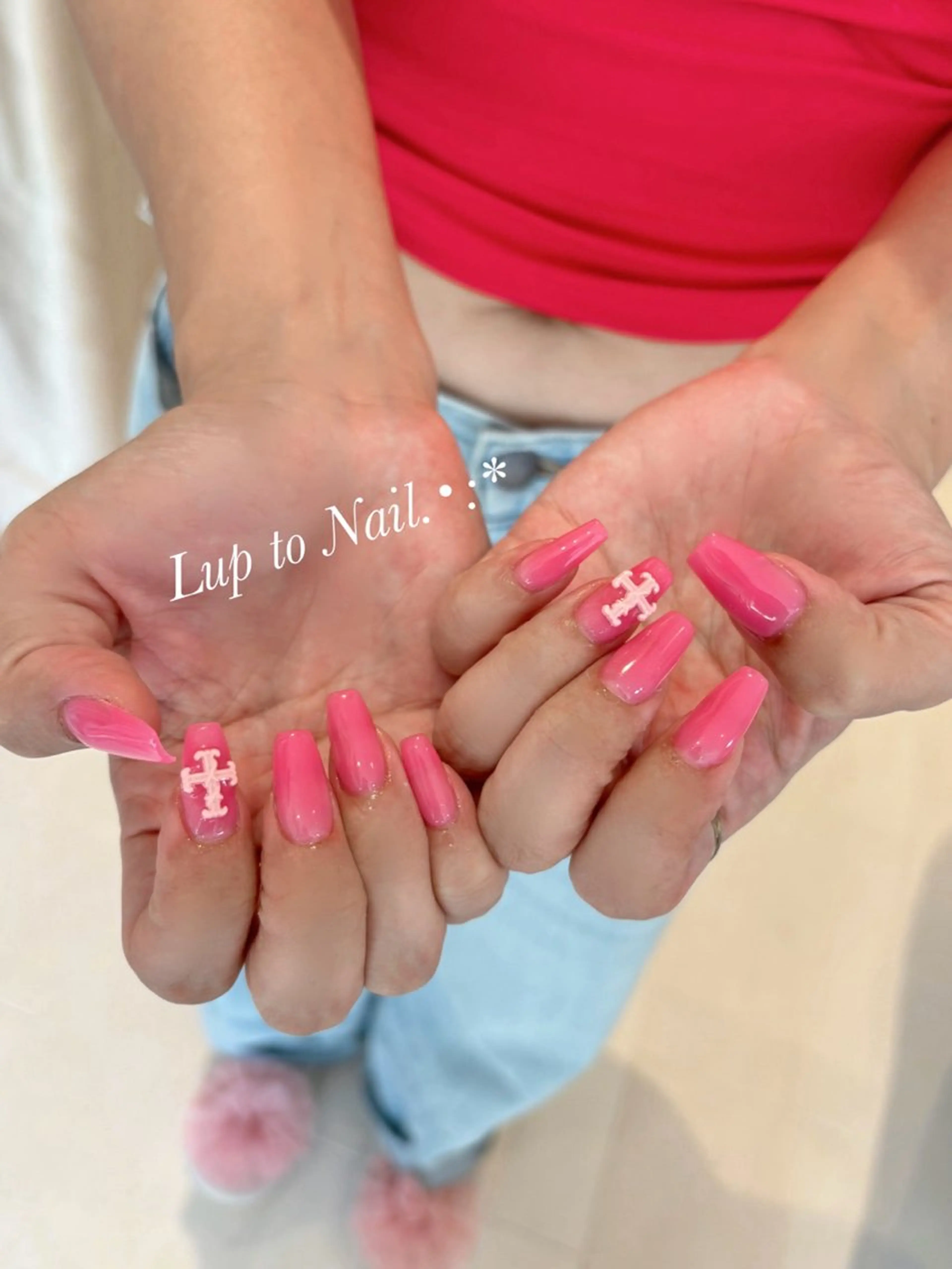 ネイル 春ネイル Lupto　Nail 【リップトゥネイル】のネイルデザイン