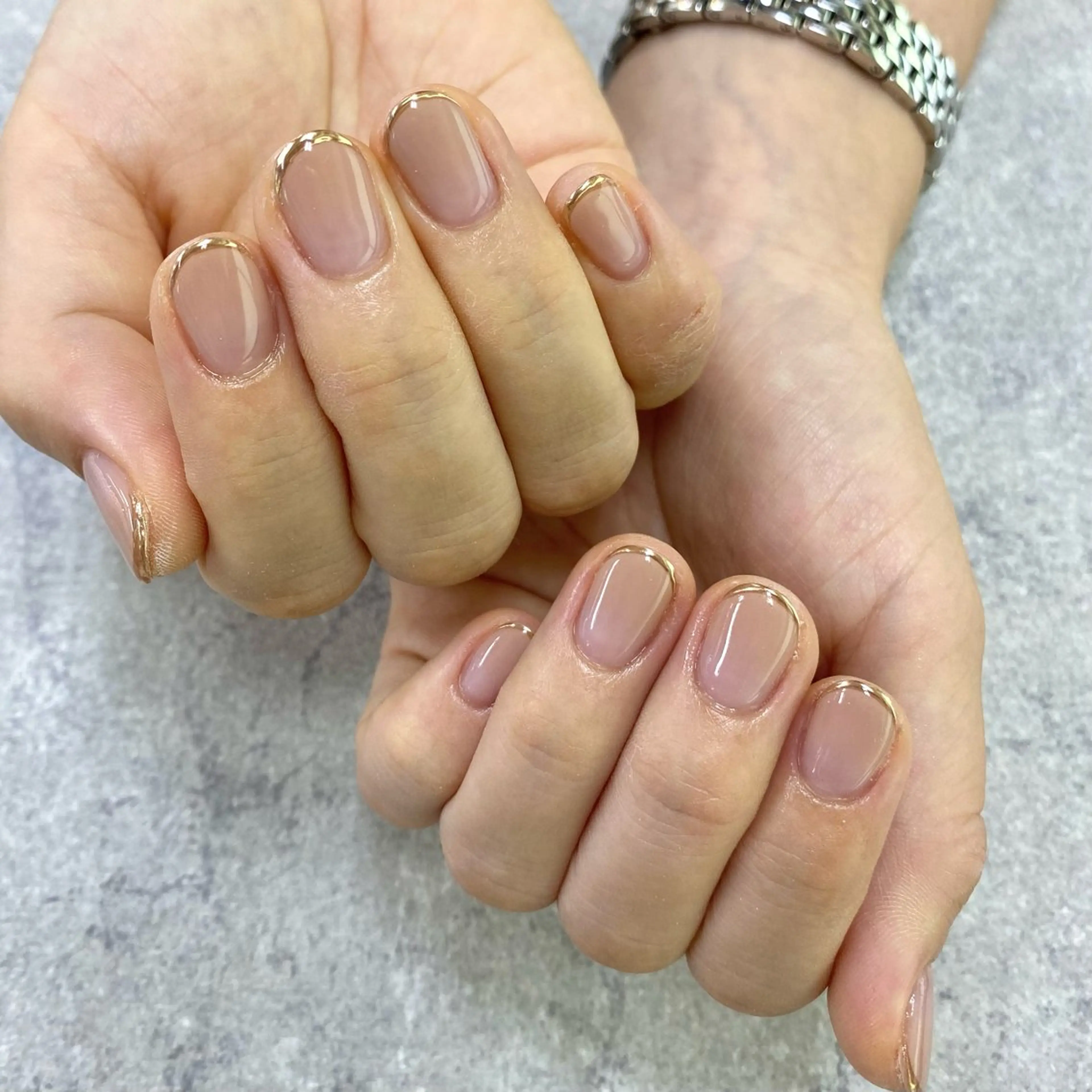 ネイル フットネイル フレンチネイル ジェルネイル ガラスフレンチ グラデーション ハンドネイル NUMAZAWA KASUMIのネイルデザイン