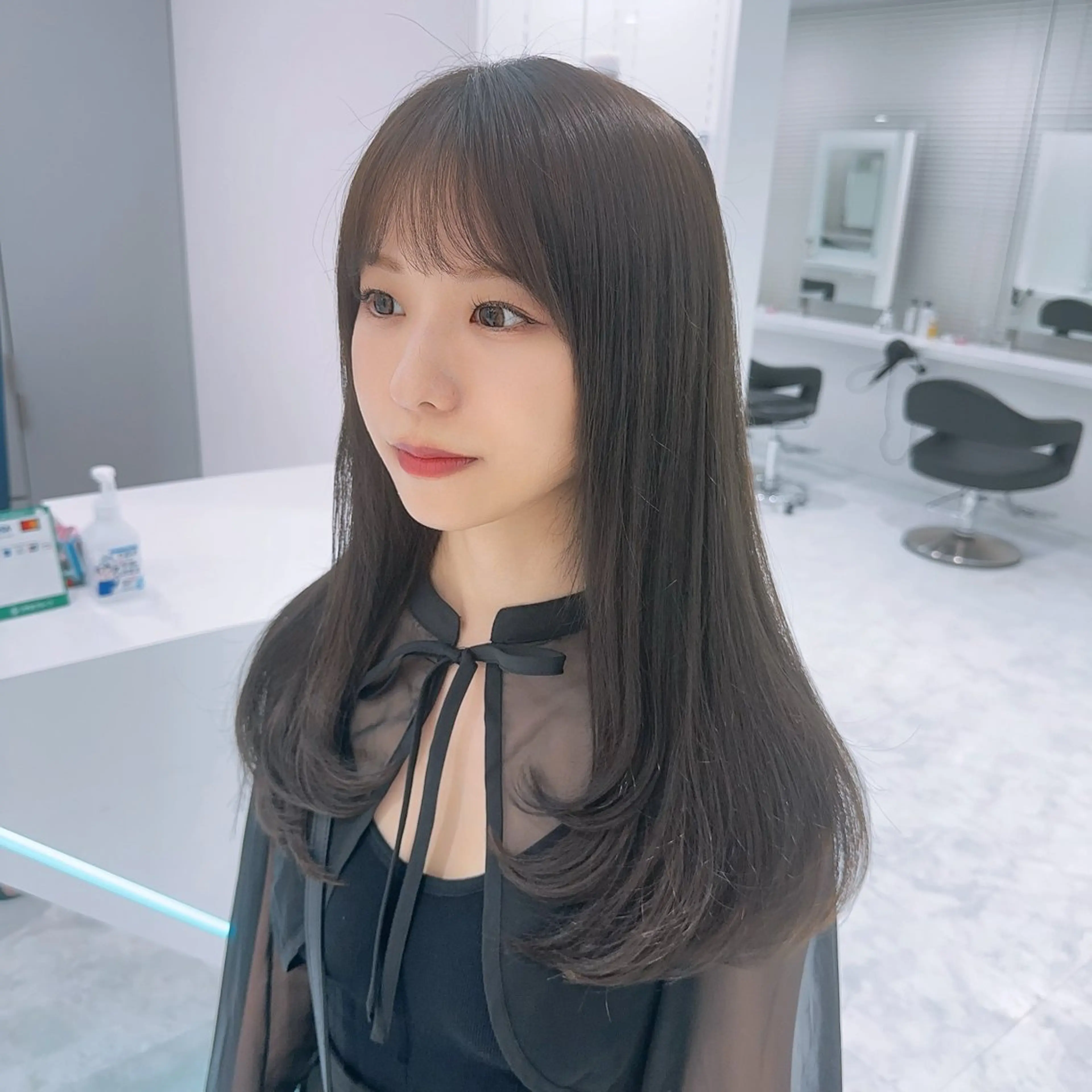 セミロング カラー カット ヘアカラー トリートメント ヘッドスパ ヘアセット ♡上品韓国髪♡ブラ ウン/SAYATOのヘアスタイル
