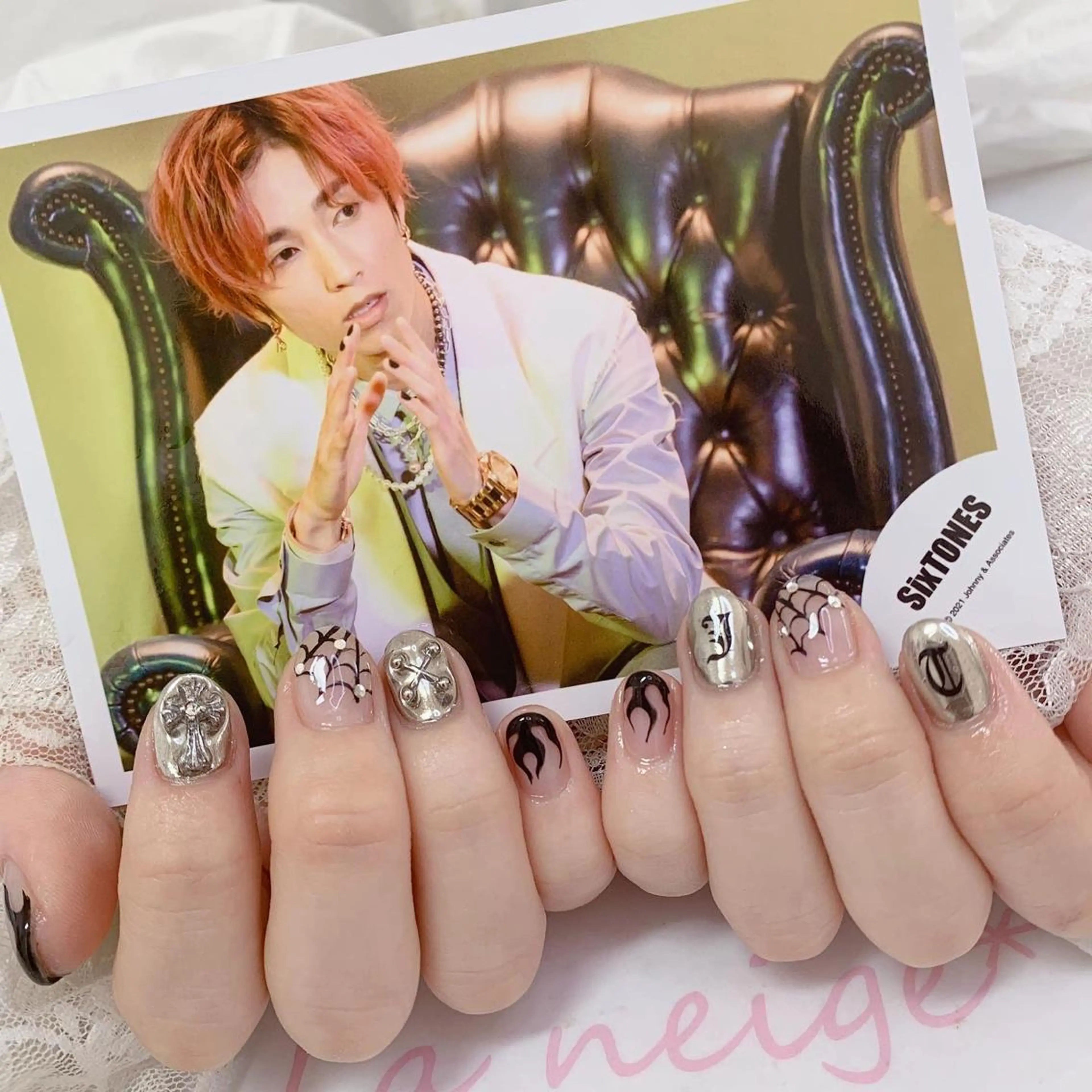 ネイル ハンドネイル La neige* yuki 🥯🍑のネイルデザイン