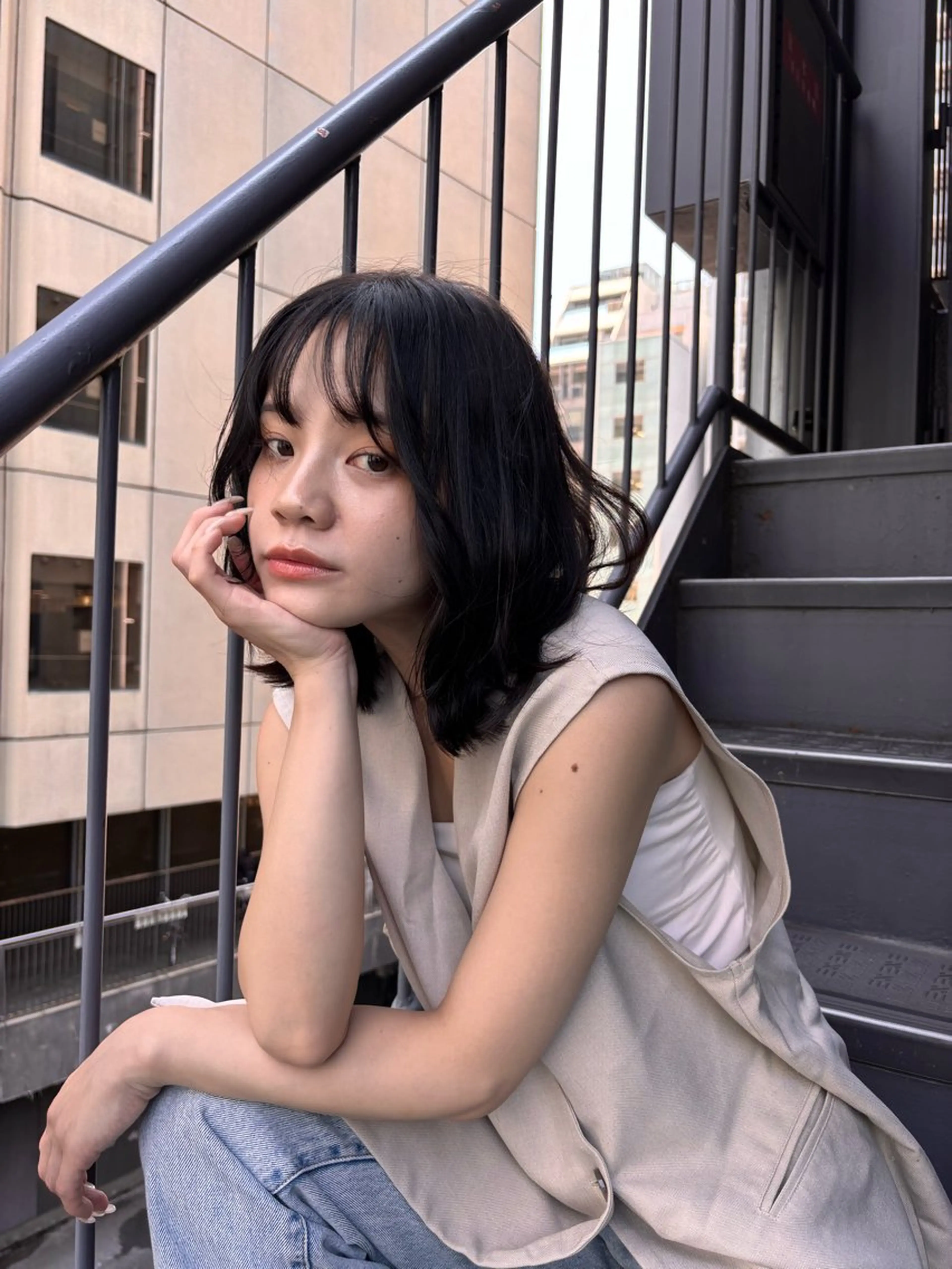 ミディアム カラー ヘアカラー カラーモデル募集✨ momokaのヘアスタイル