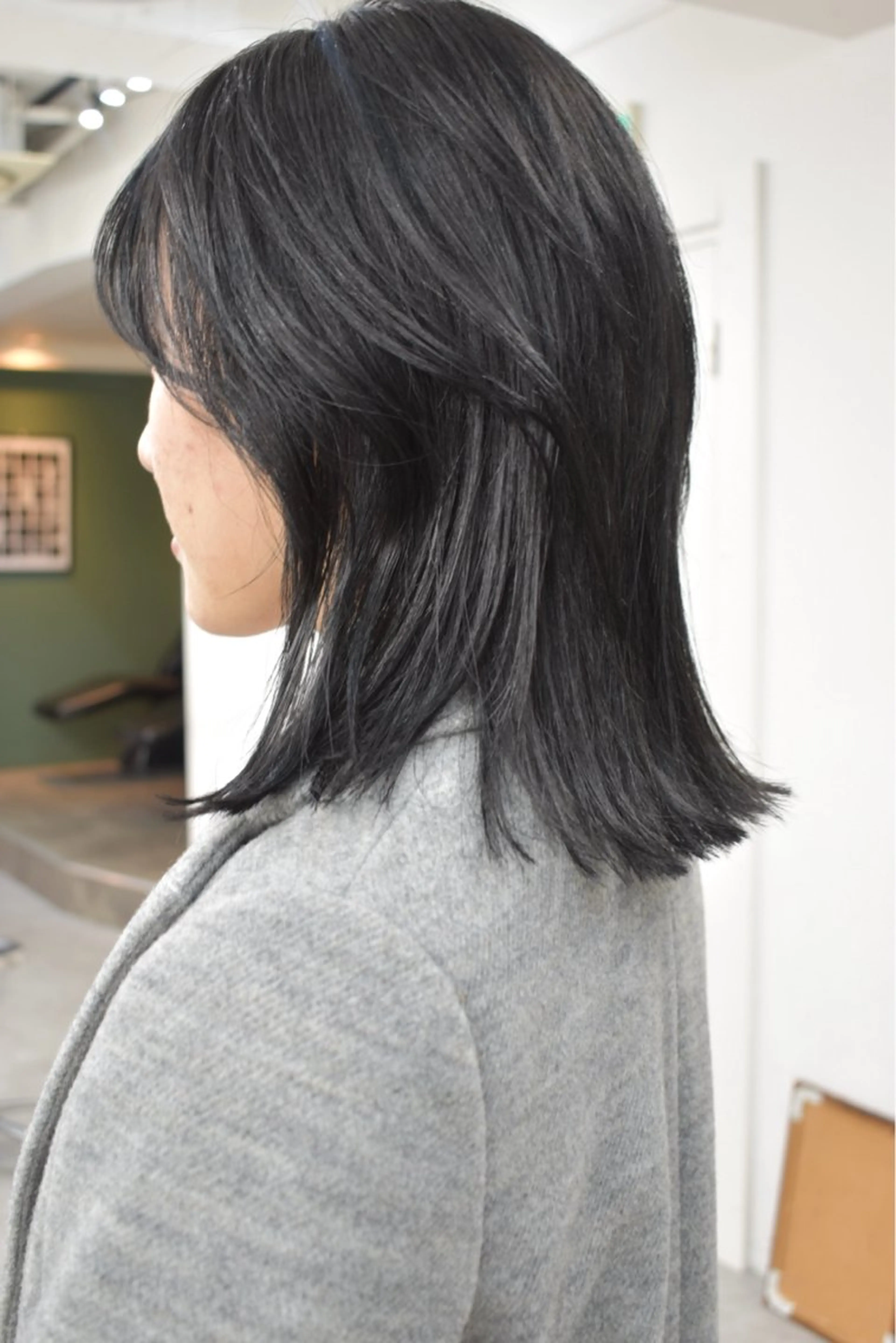 セミロング カラー カット ヘアカラー レイヤーボブ/ 艶カラー/サナ🌼のヘアスタイル