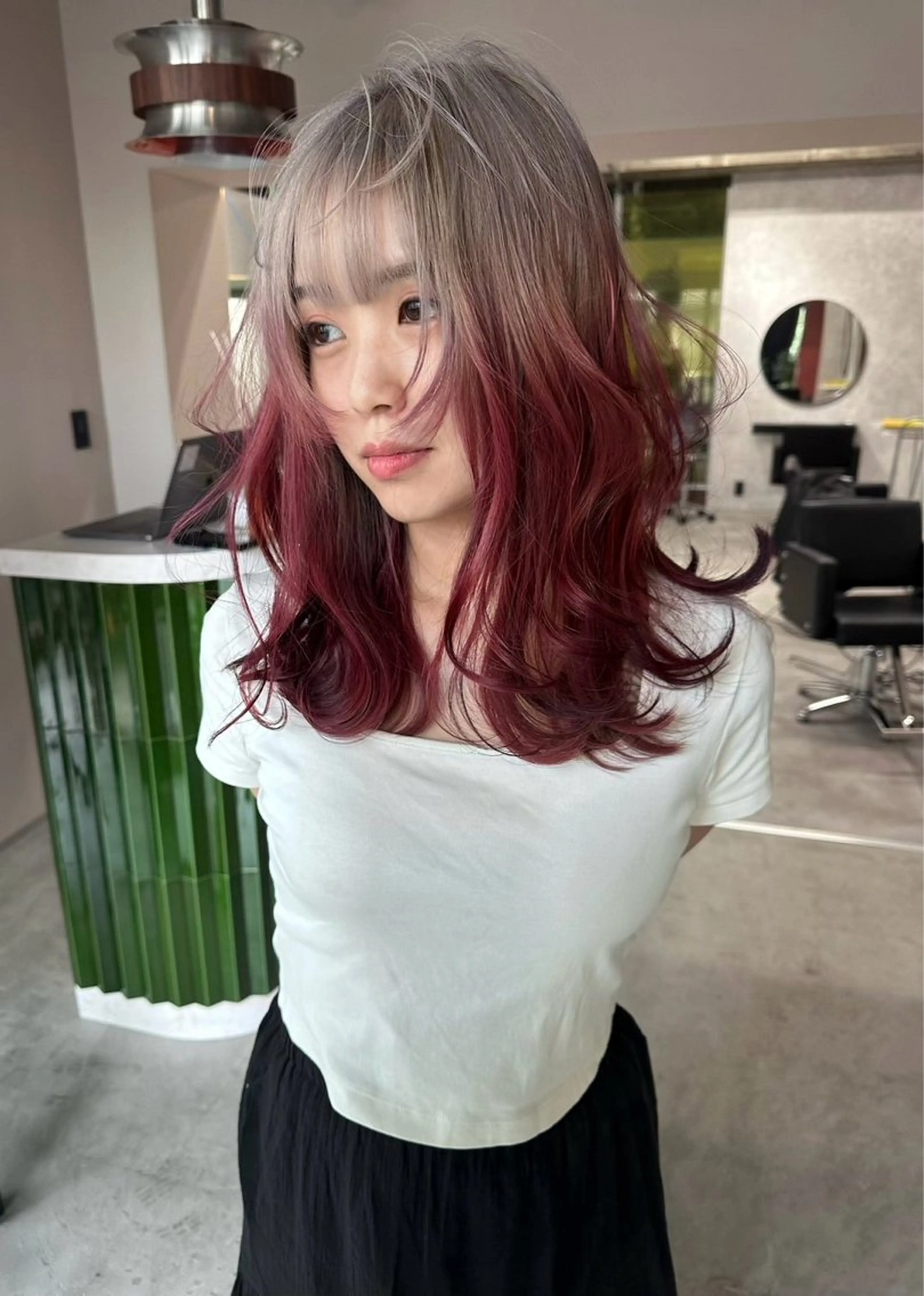 カラー 渋谷/ハイトーン/ 🍒airi👽のヘアスタイル