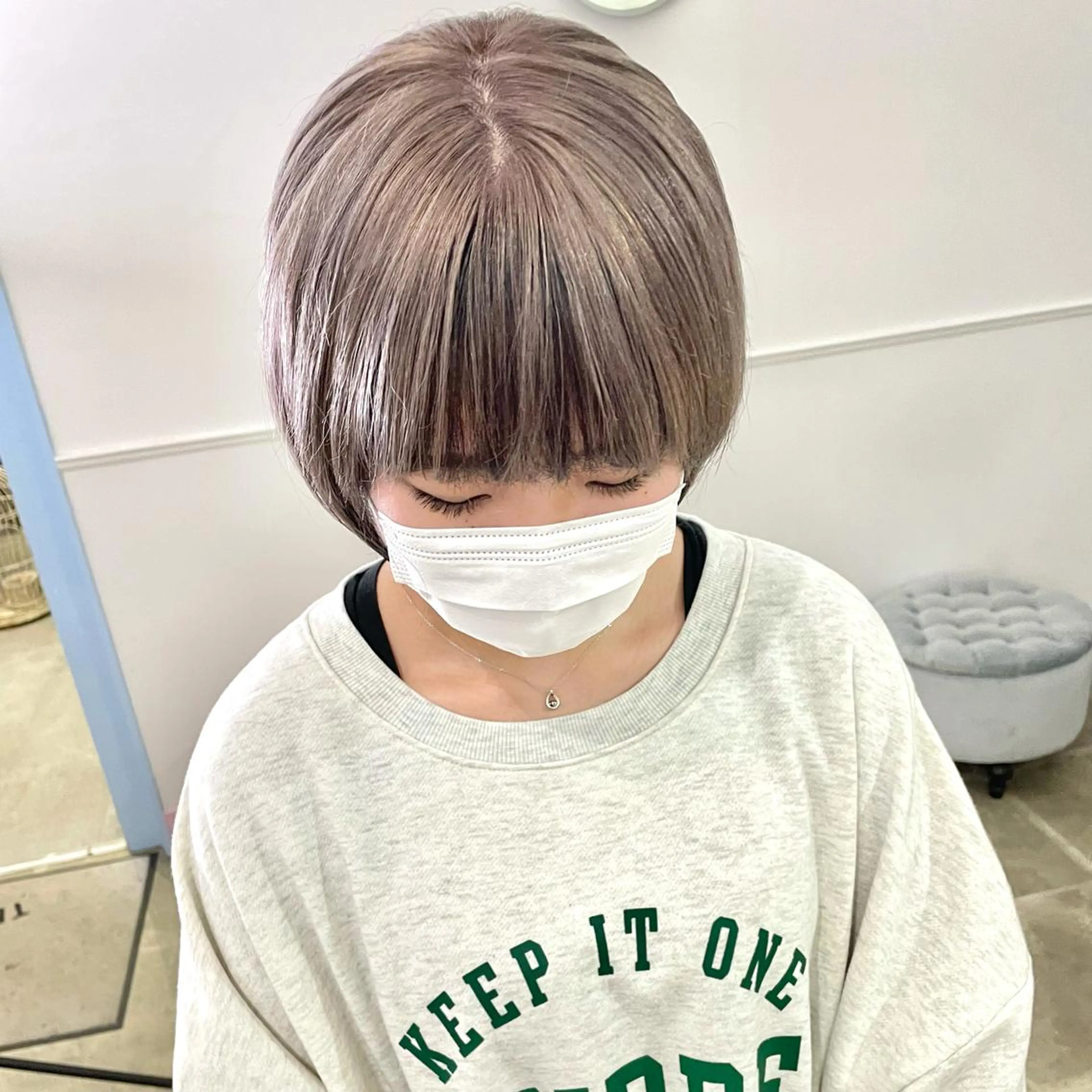 ショート ヘアカラー トリートメント Lit所属・Lit.豊橋 夏目のヘアスタイル