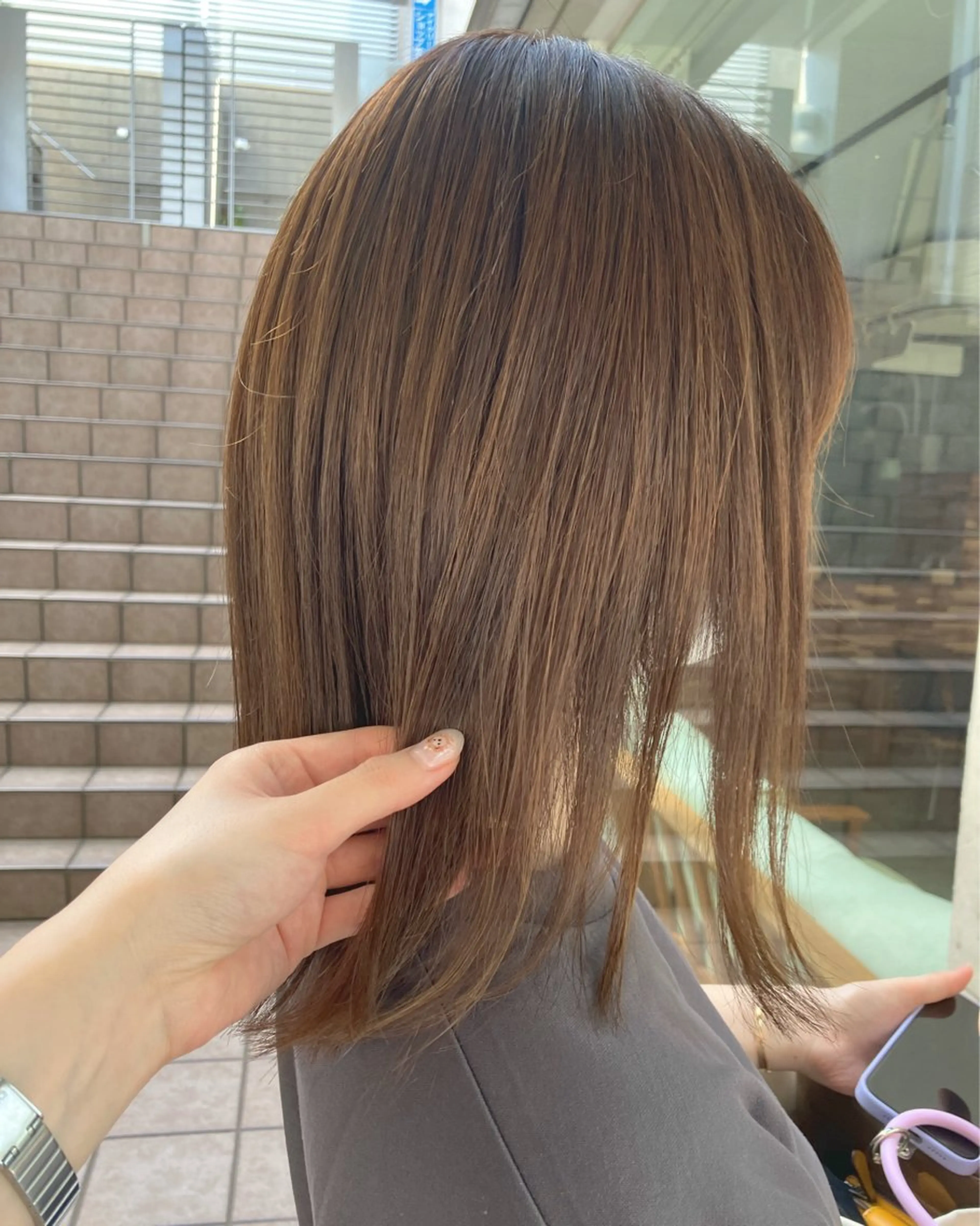 ミディアム カラー ニュアンスカラー／ メンズ🌙久住綾香のヘアスタイル