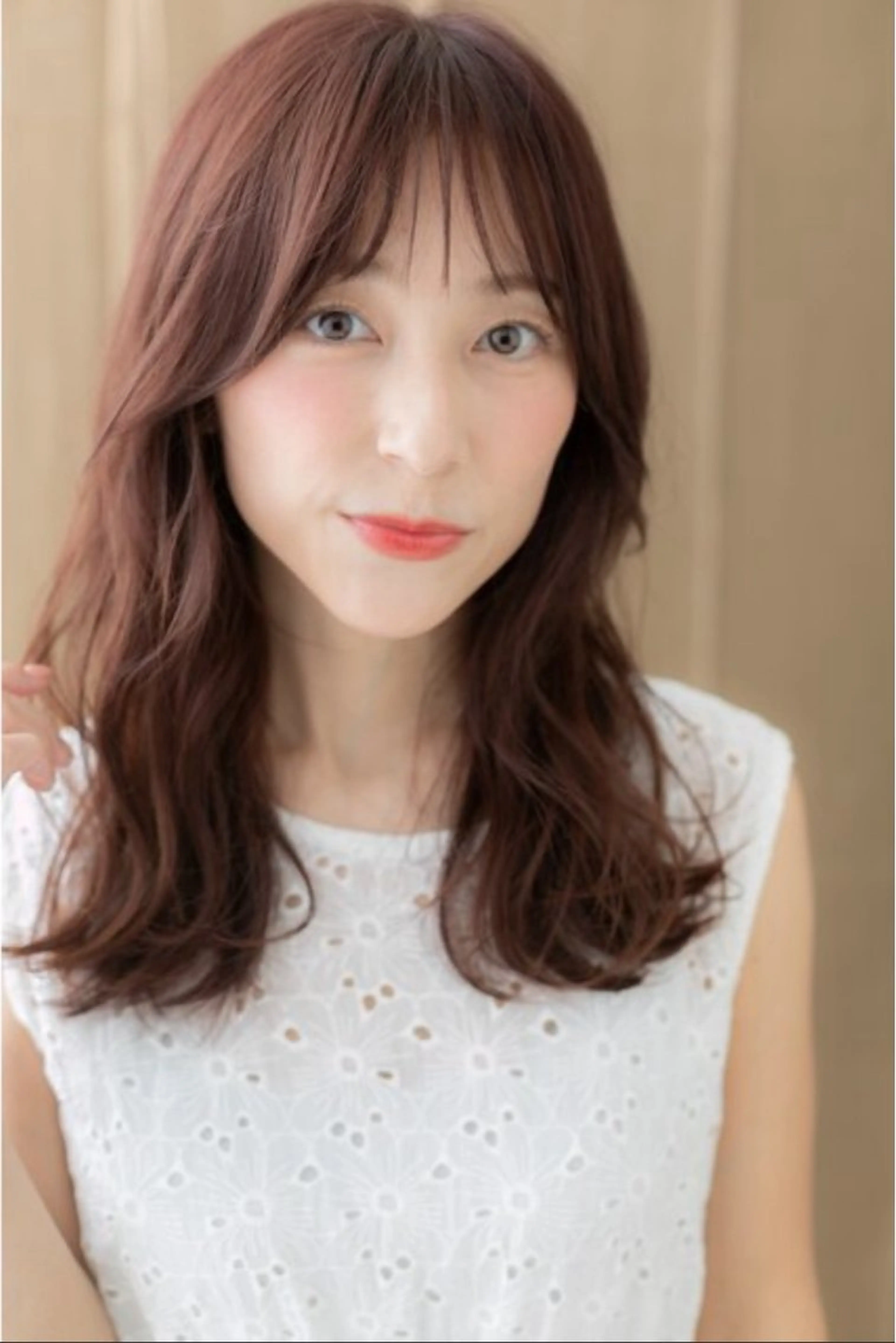 セミロング カット ヘアカラー くびれ&切りっぱボブ 得意👍佐藤歩のヘアスタイル