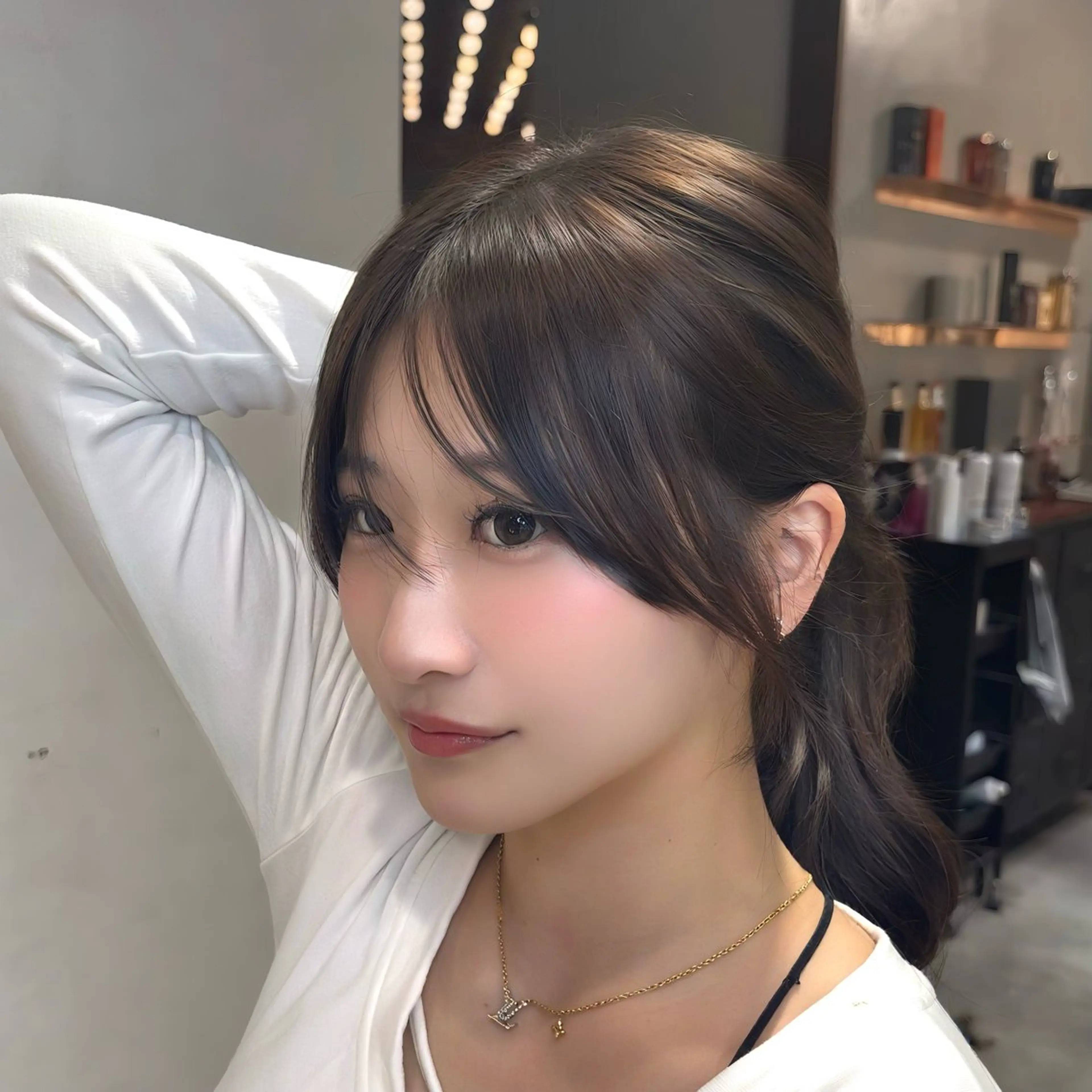 ロング カラー カット ヘアカラー トリートメント 銀座/韓国レイヤー髪 質改善/RYUのヘアスタイル
