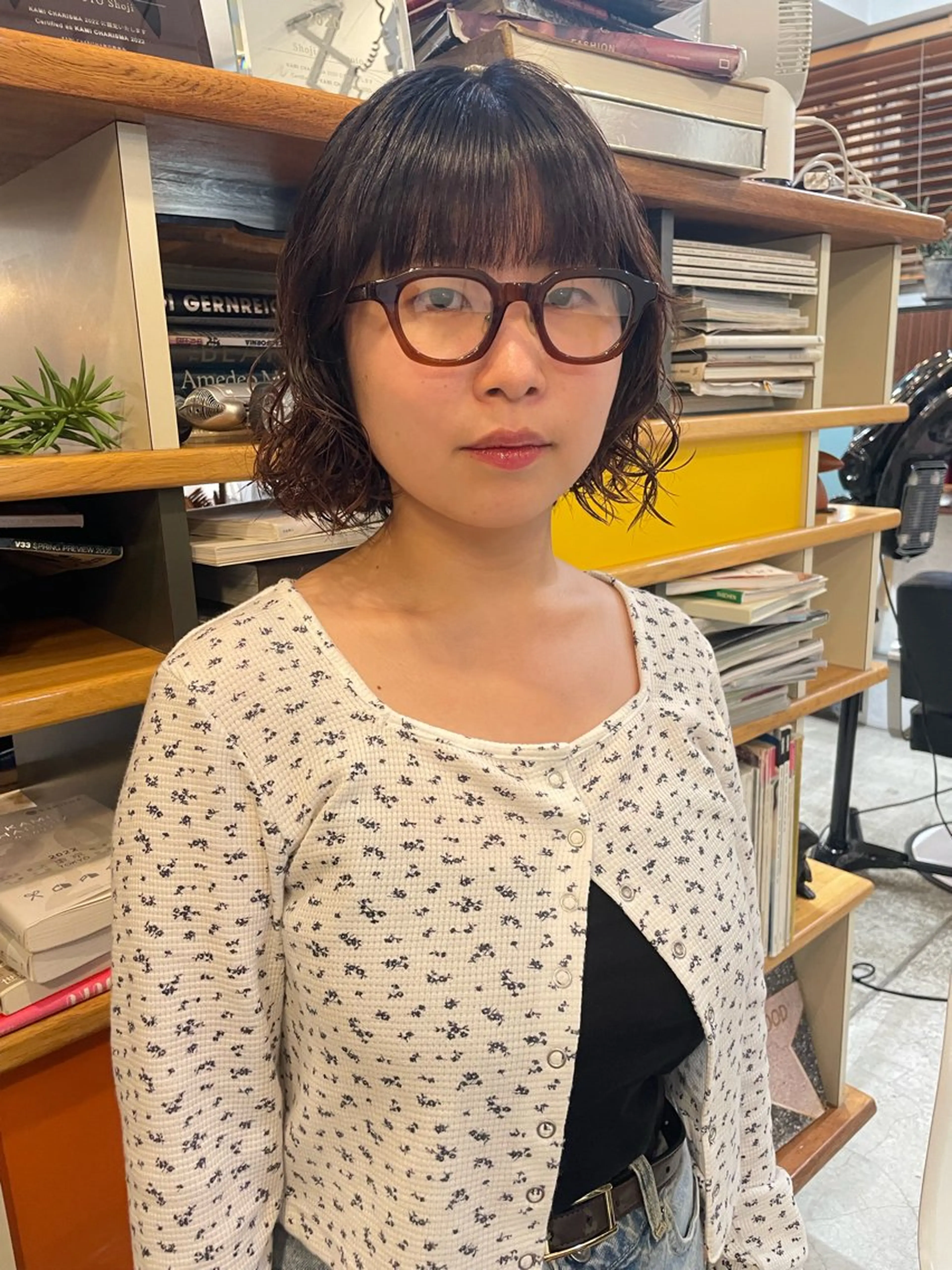 ショート パーマ パーマ BRIDGE所属・透明感カラー/パーマ hitomiのヘアスタイル