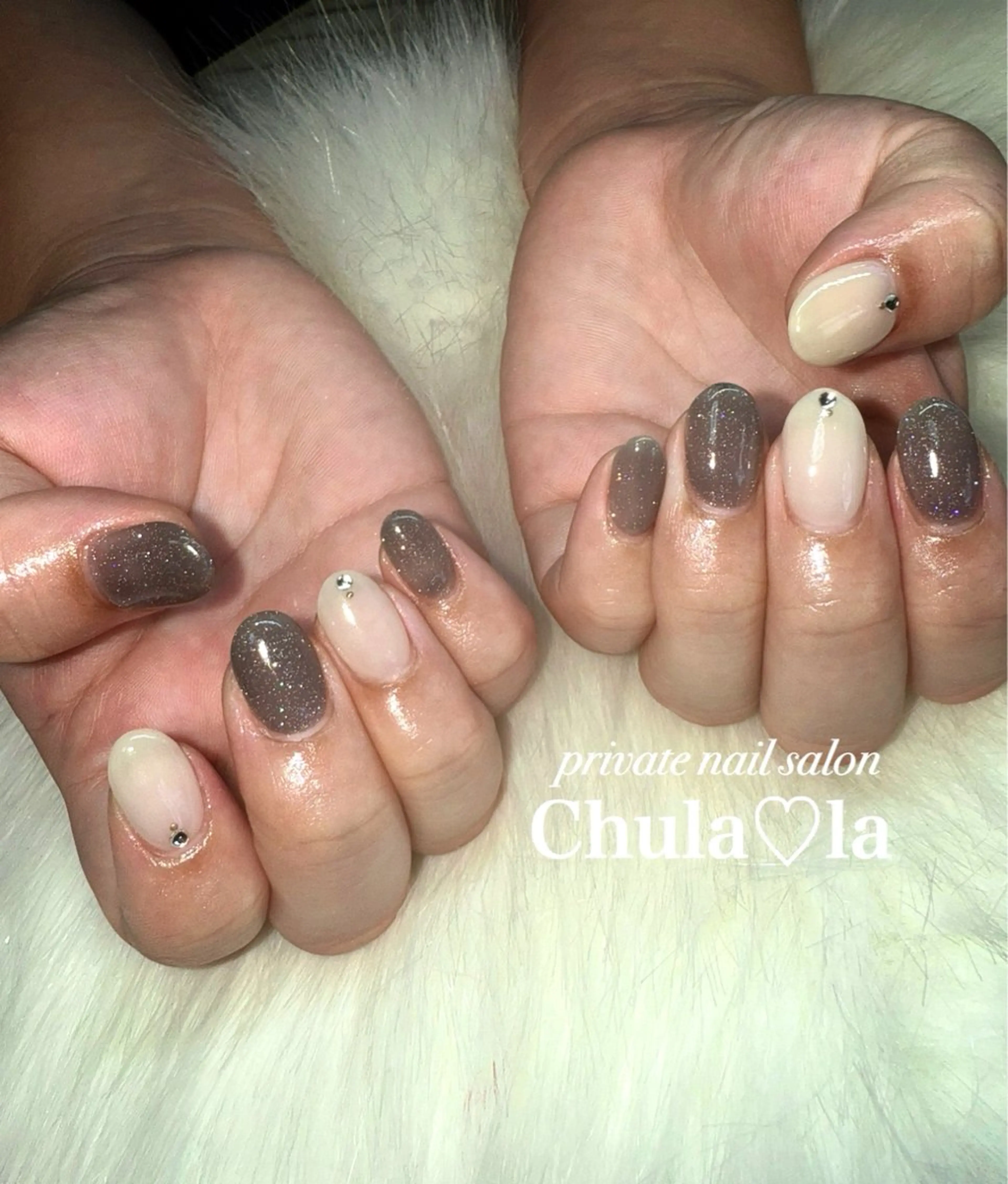 ネイル フラッシュネイル ストーンネイル ハンドネイル Chula♡la 豊見城市高安のネイルデザイン