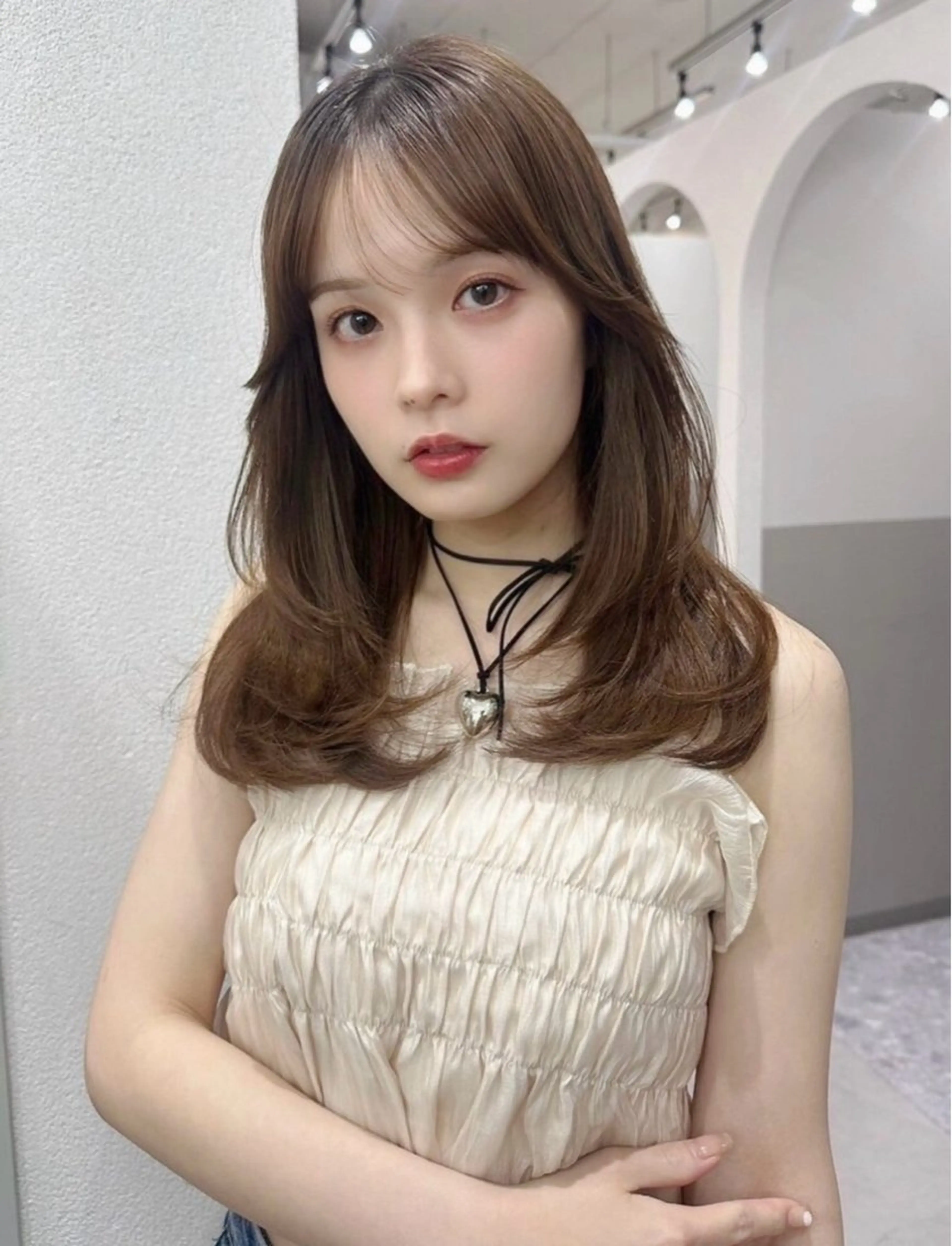 ロング カラー 👑人気韓国ヘア👑 髪質改善Zina真鍋のヘアスタイル