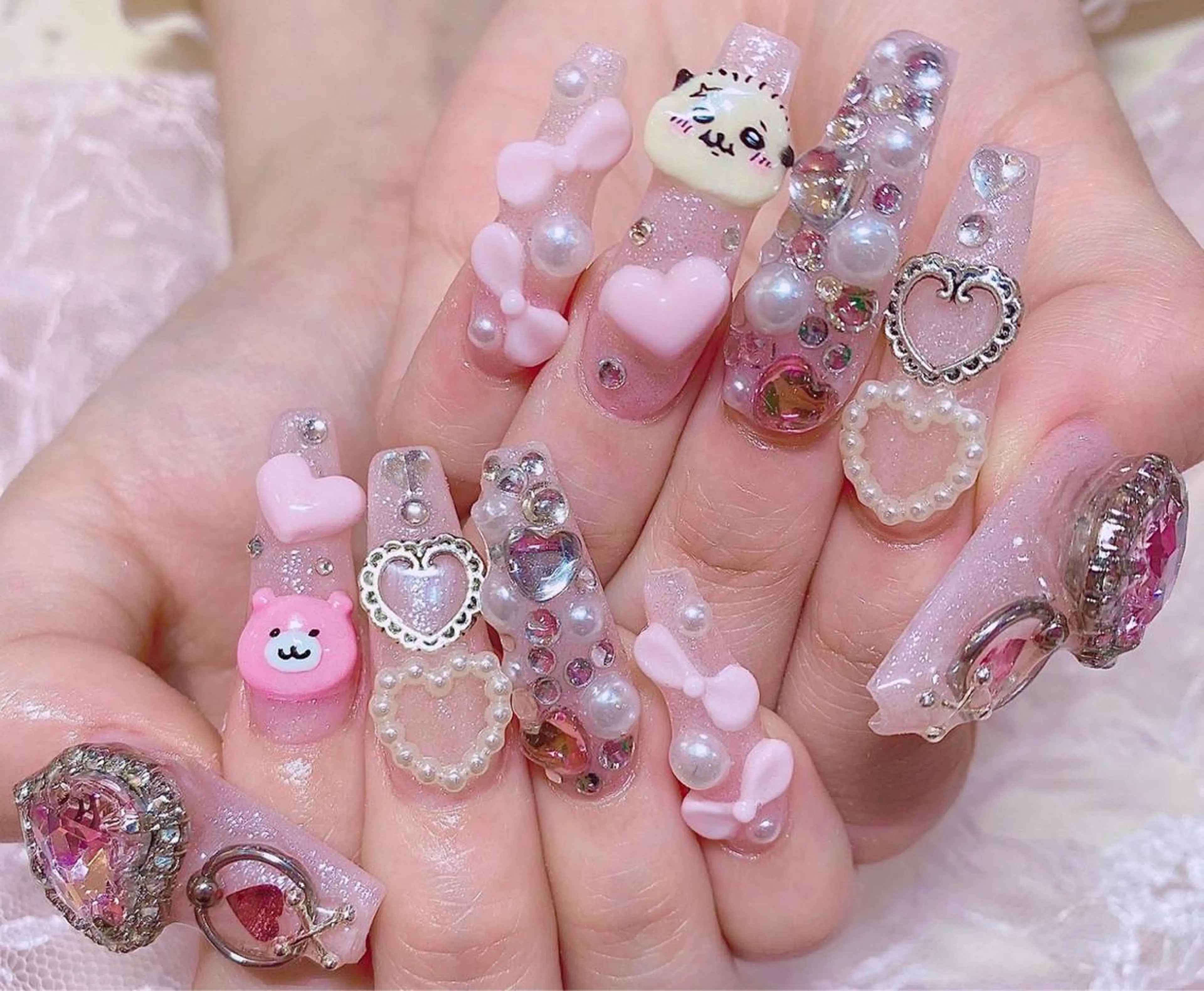 ネイル 成人式 スカルプネイル NAILSGOGO shibuyaのネイルデザイン