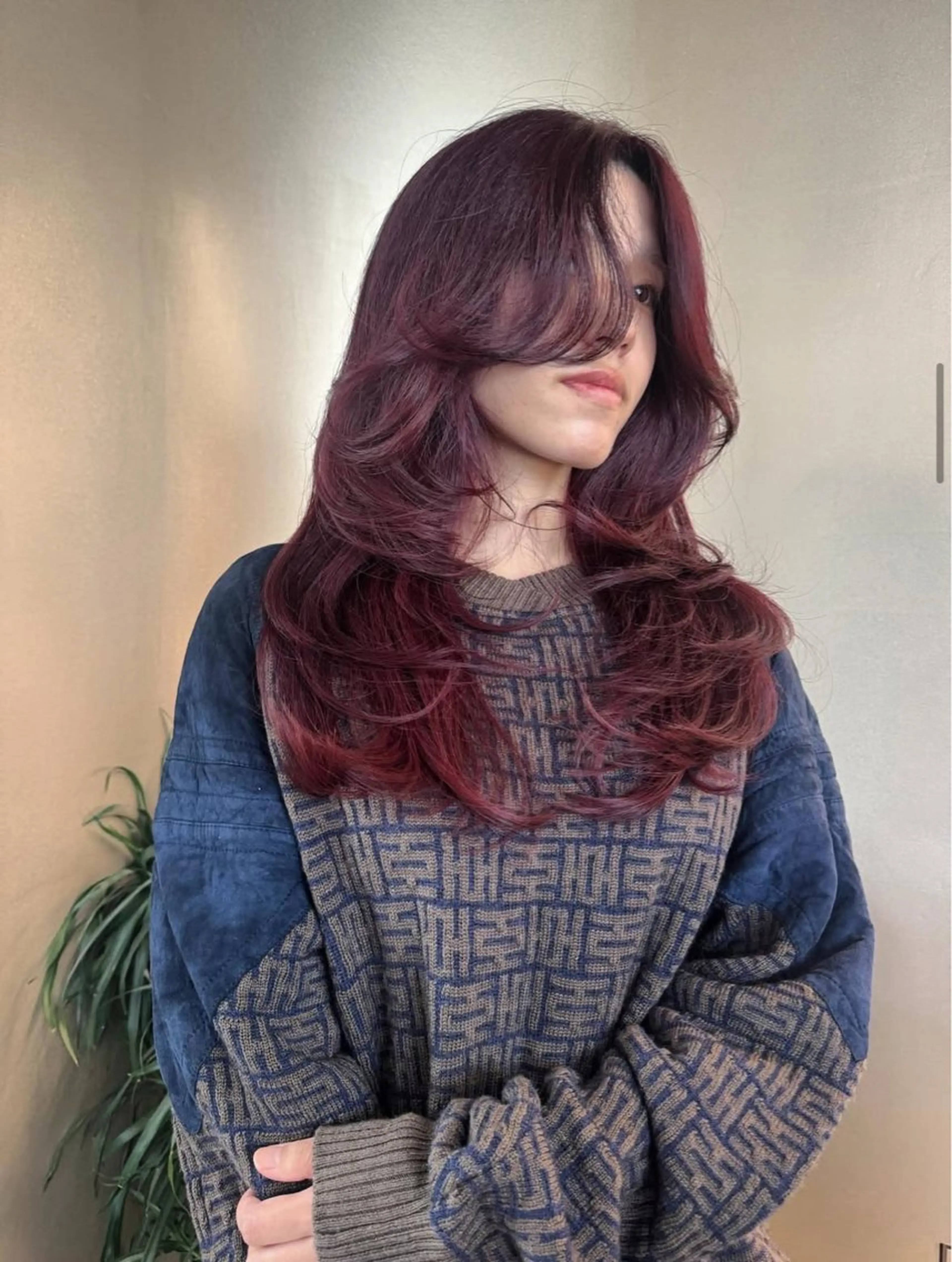 ロング ハッシュカット カット トリートメント 【川崎で叶う艶髪✨】 ニーナ/川崎駅のヘアスタイル