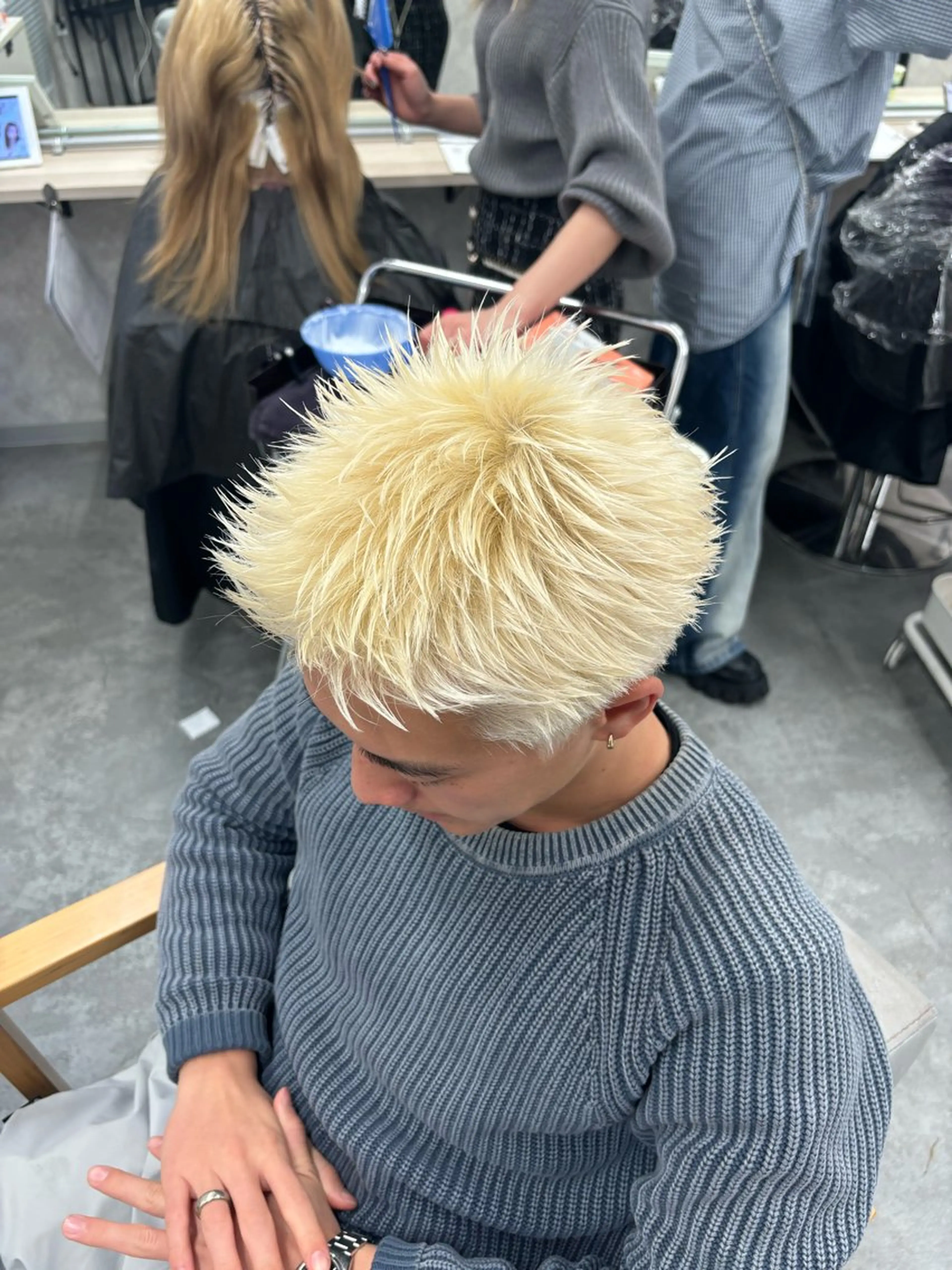 カラー 外国人風ヘア ×18歳美容師ルイヤのヘアスタイル