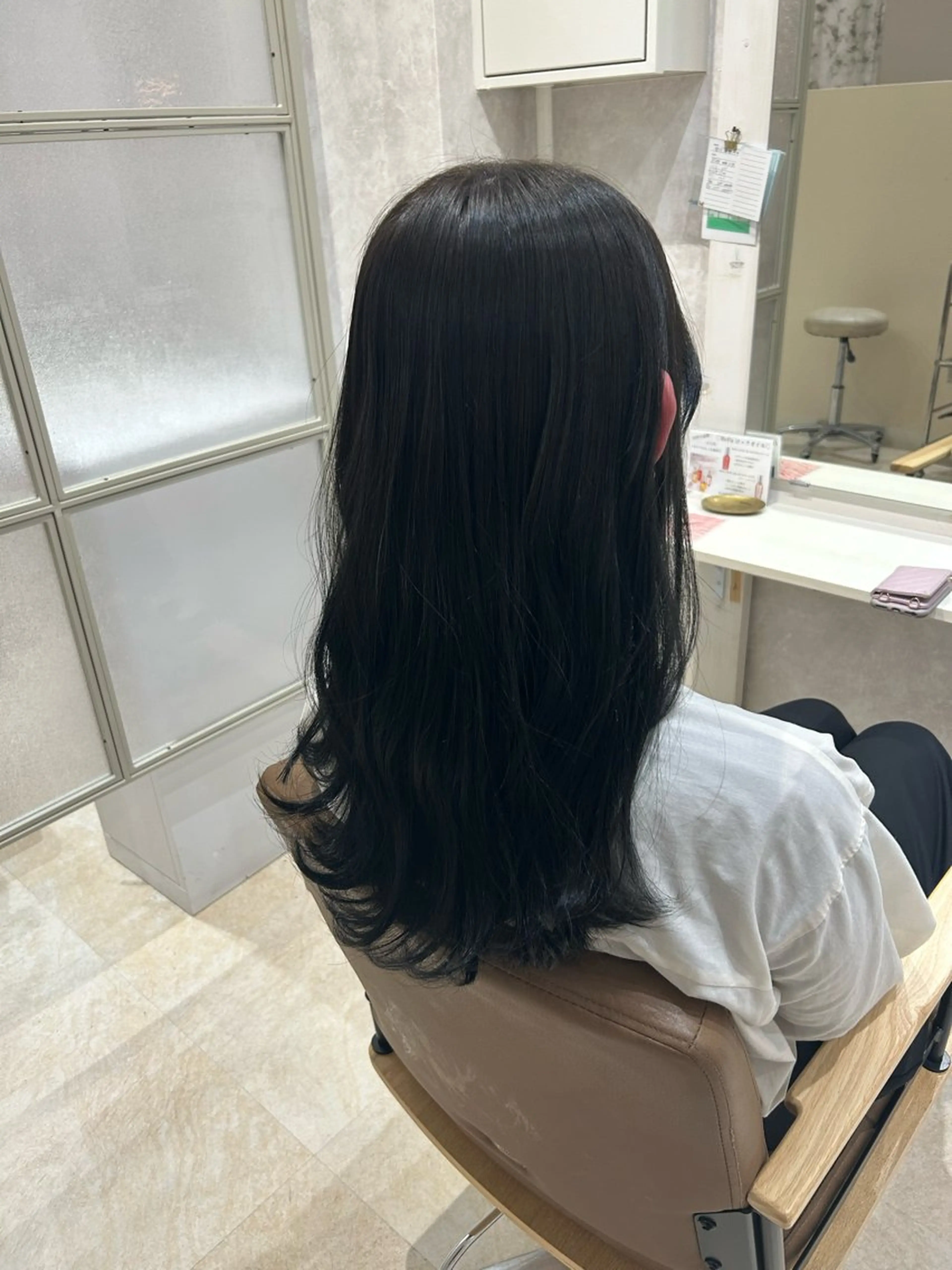 セミロング カラー ヘアカラー トリートメント 💙まこと💙艶々 カラー(Rico)のヘアスタイル