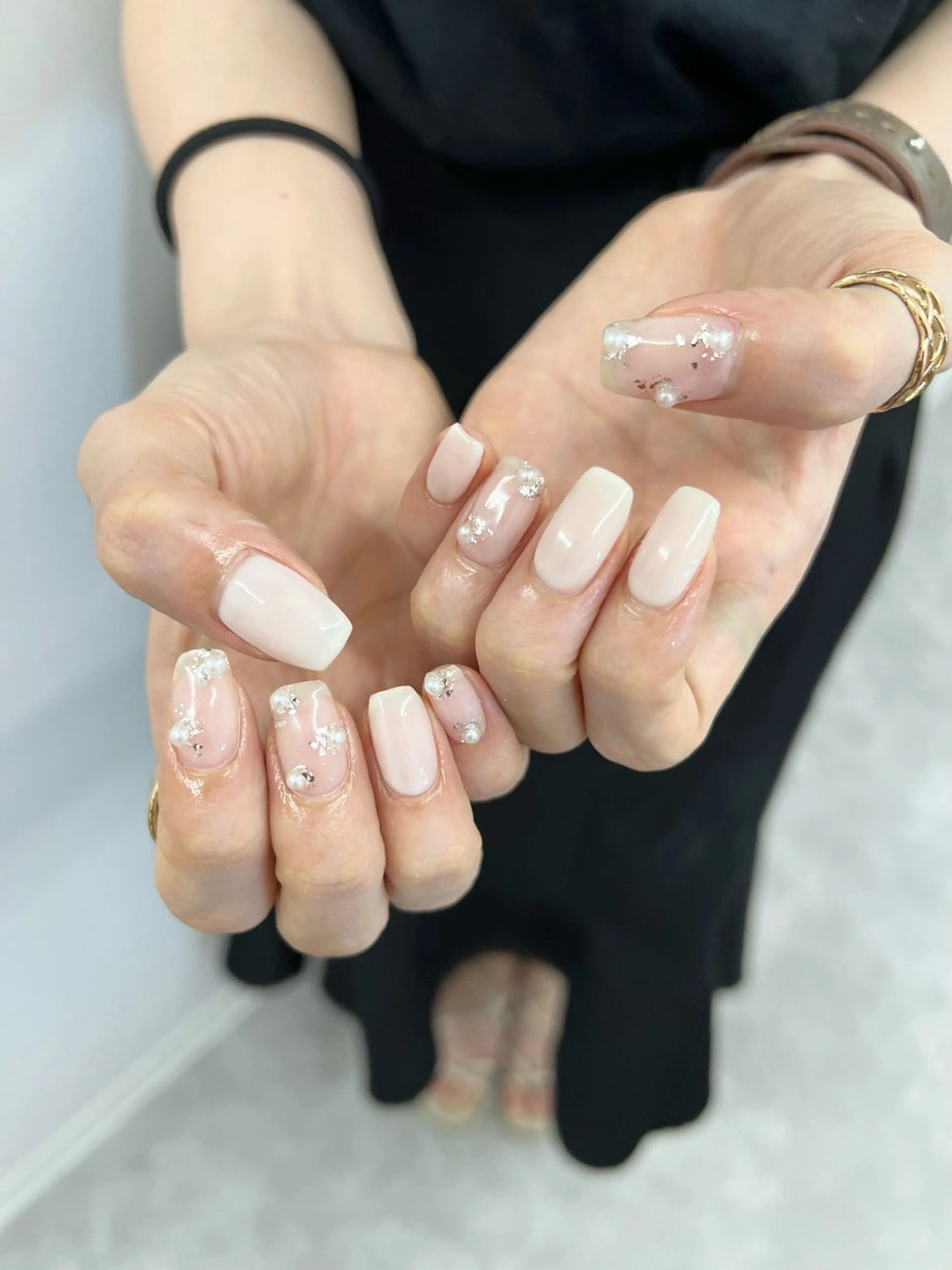ネイル ジェルネイル マグネットネイル ニュアンスネイル ワンカラーネイル パラジェル ハンドネイル ハンドケア Bana_ Nailのネイルデザイン