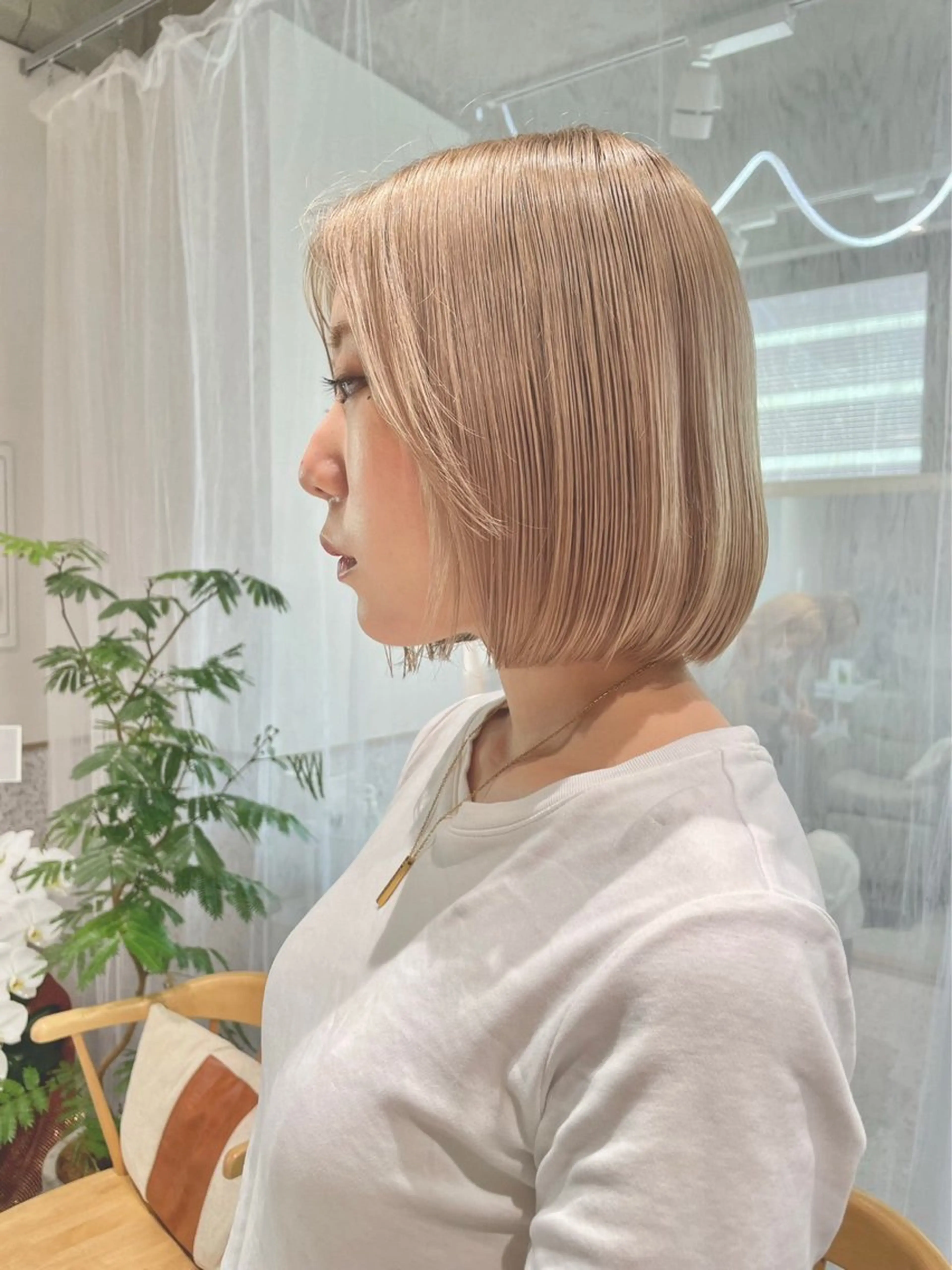 前髪カットの写真
